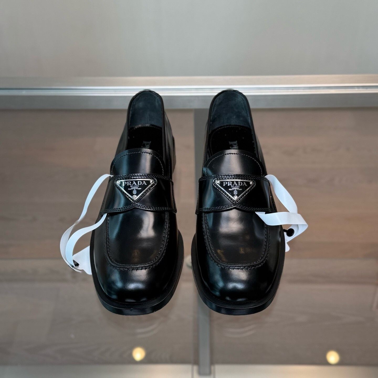 Prada Prada Triangle Logo Loafers Size US 8 / IT 38 - 2 Thumbnail
