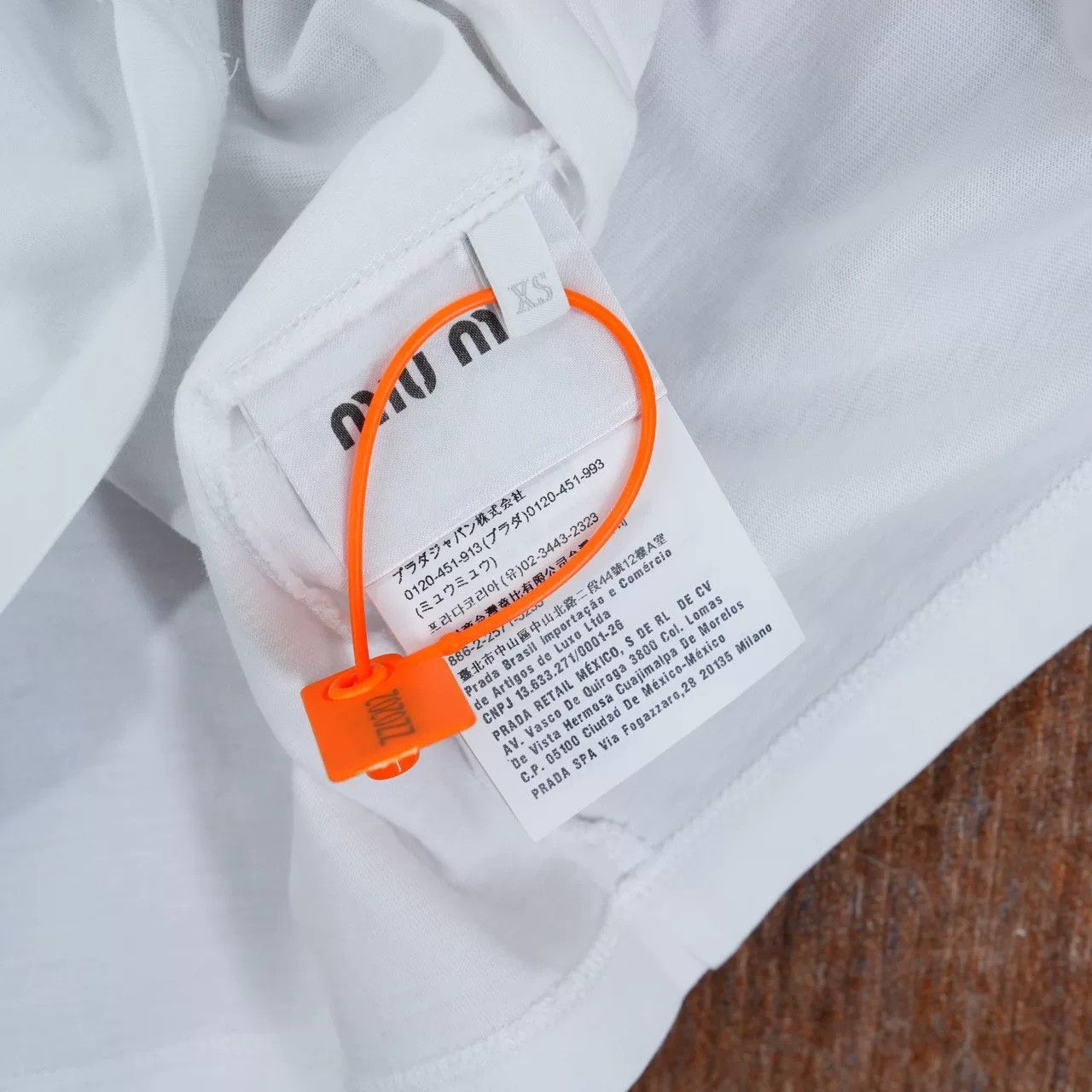 Miu Miu Miu Miu White Printed Short-Sleeve T-Shirt Size XS / US 0-2 / IT 36-38 - 5 Thumbnail