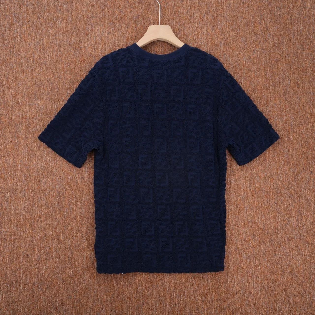 Fendi Fendi Blue Towel Embossed Short Sleeve Size US S / EU 44-46 / 1 - 2 Thumbnail