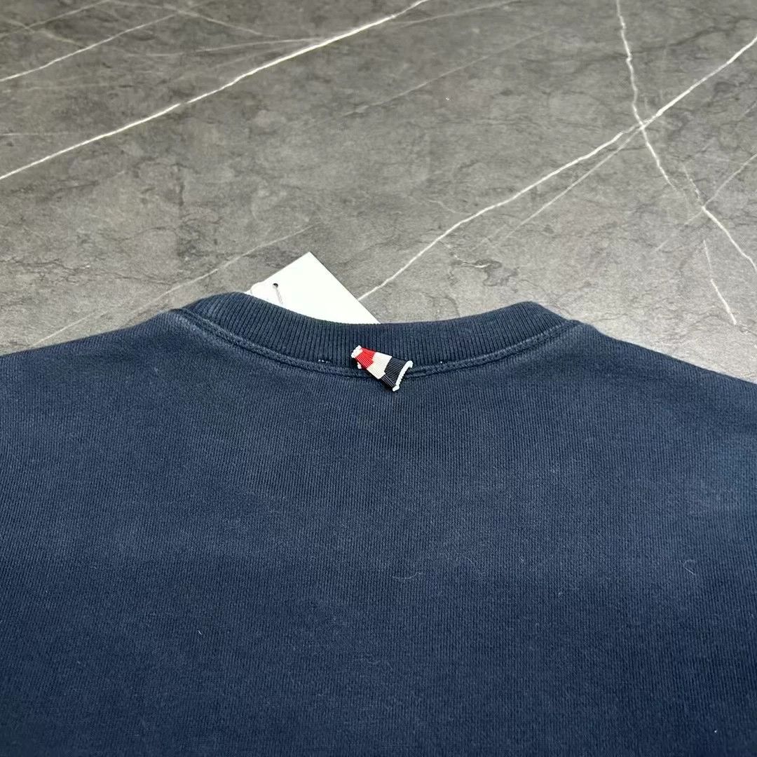 Thom Browne Thom Browne TB Navy Four-Bar Sweatshirt Size US XS / EU 42 / 0 - 5 Thumbnail