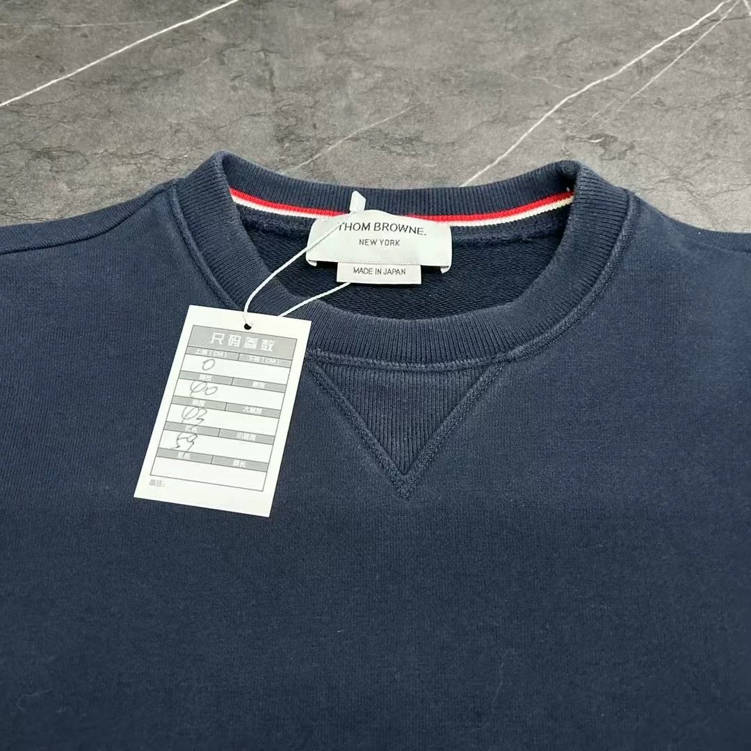 Thom Browne Thom Browne TB Navy Four-Bar Sweatshirt Size US XS / EU 42 / 0 - 4 Thumbnail