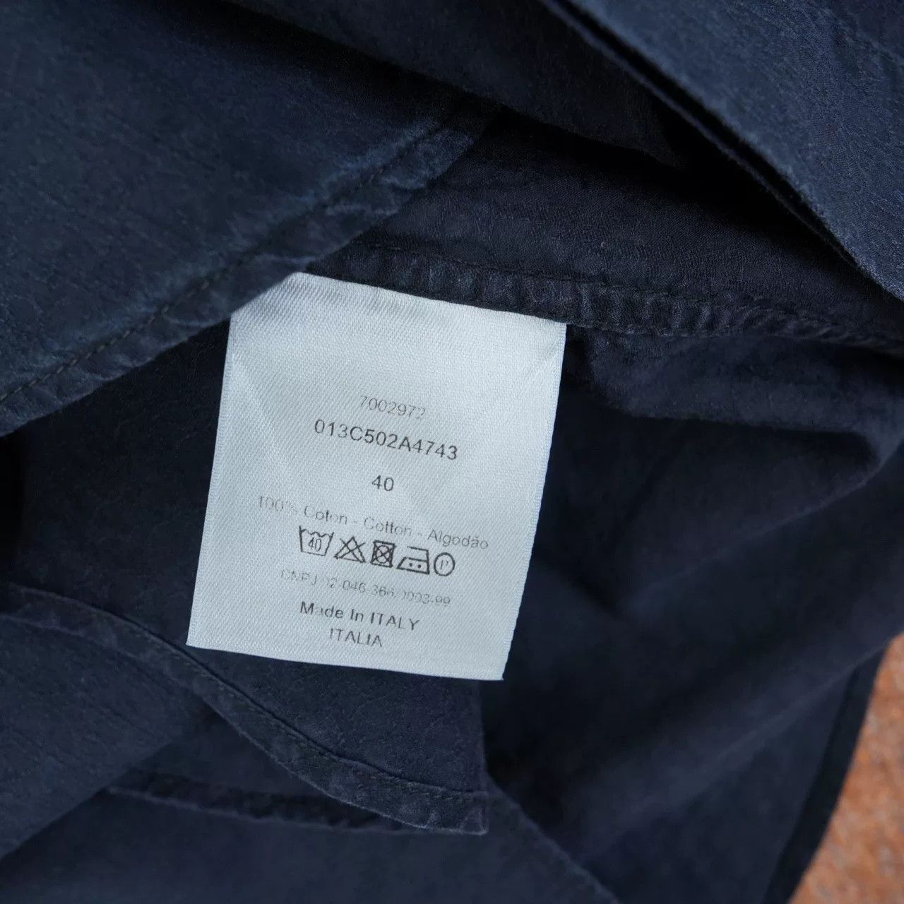 Dior Dior Washed Shirt with Embossed Logo Size US XXS / EU 40 - 5 Thumbnail