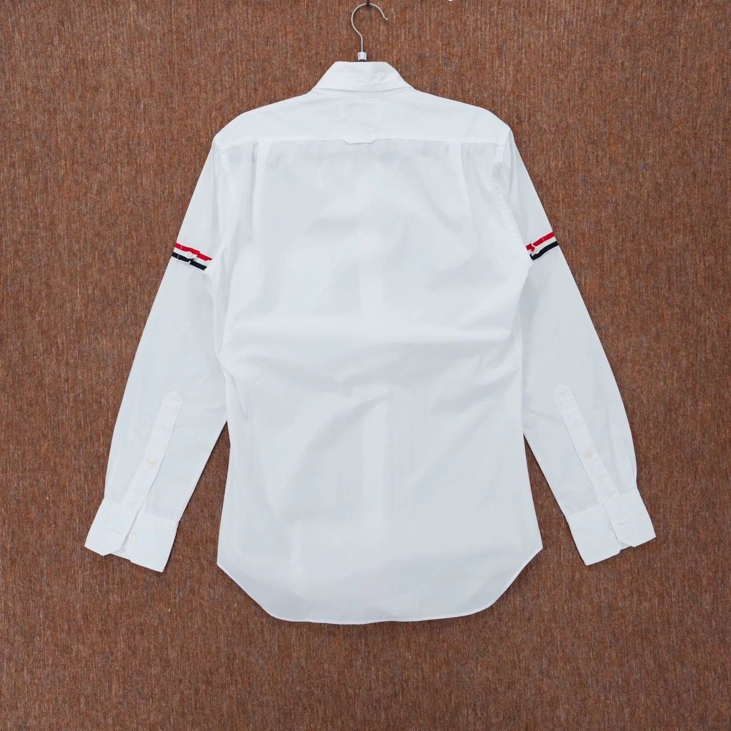 Thom Browne THOM BROWNE Striped Armband White Shirt Size US S / EU 44-46 / 1 - 2 Thumbnail