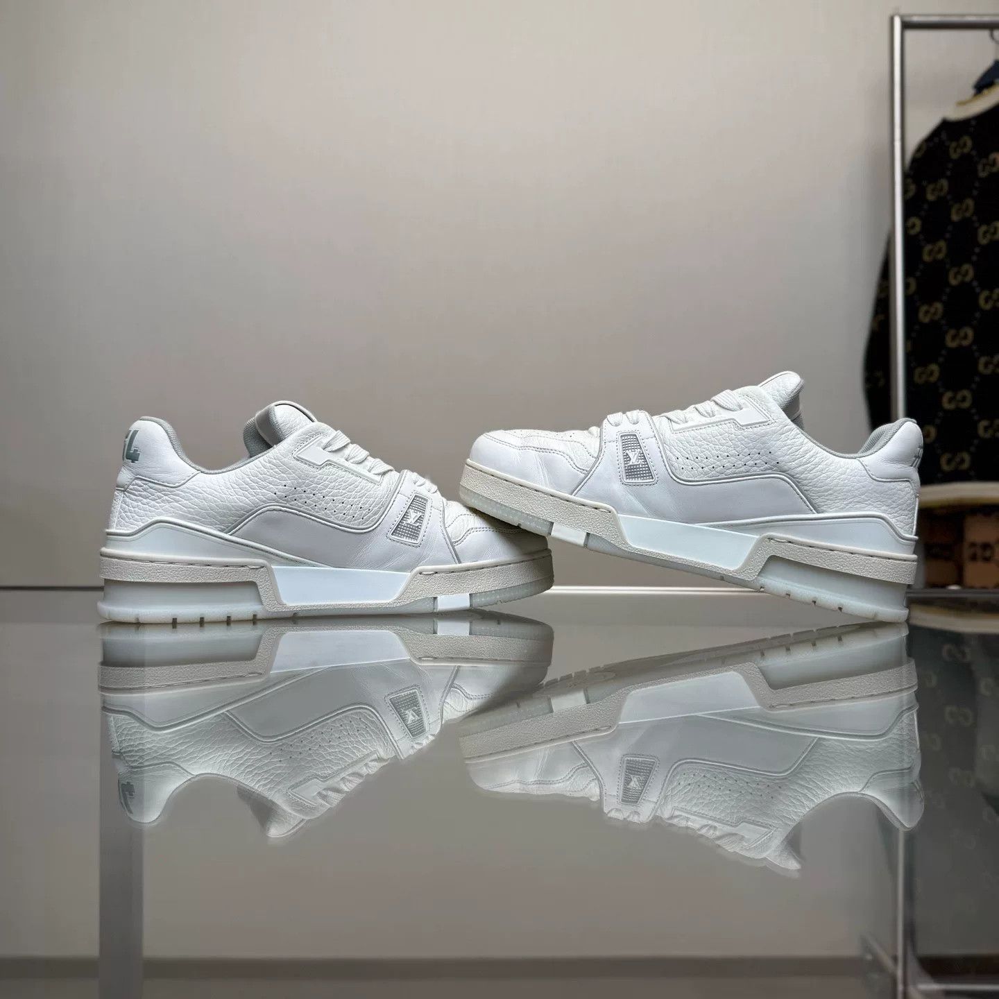 Louis Vuitton Louis Vuitton Trainer White Cement Size US 6 / IT 36 - 6 Thumbnail