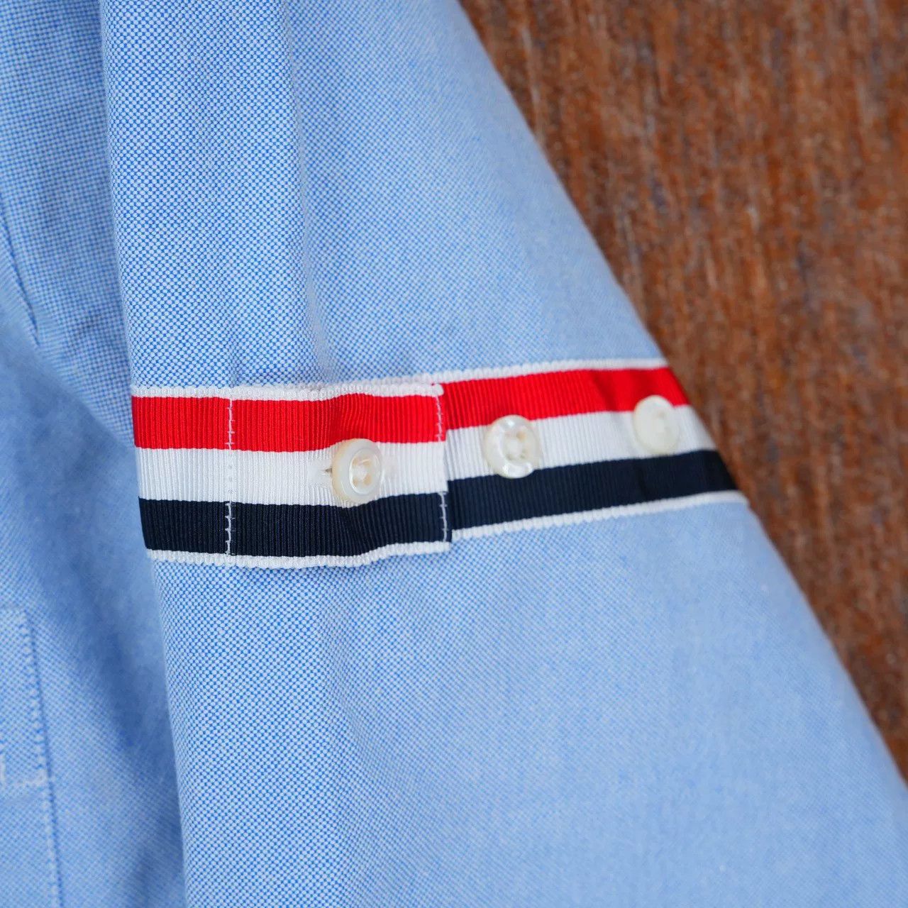 Thom Browne THOM BROWNE Striped Ribbon Shirt Size US XS / EU 42 / 0 - 5 Thumbnail