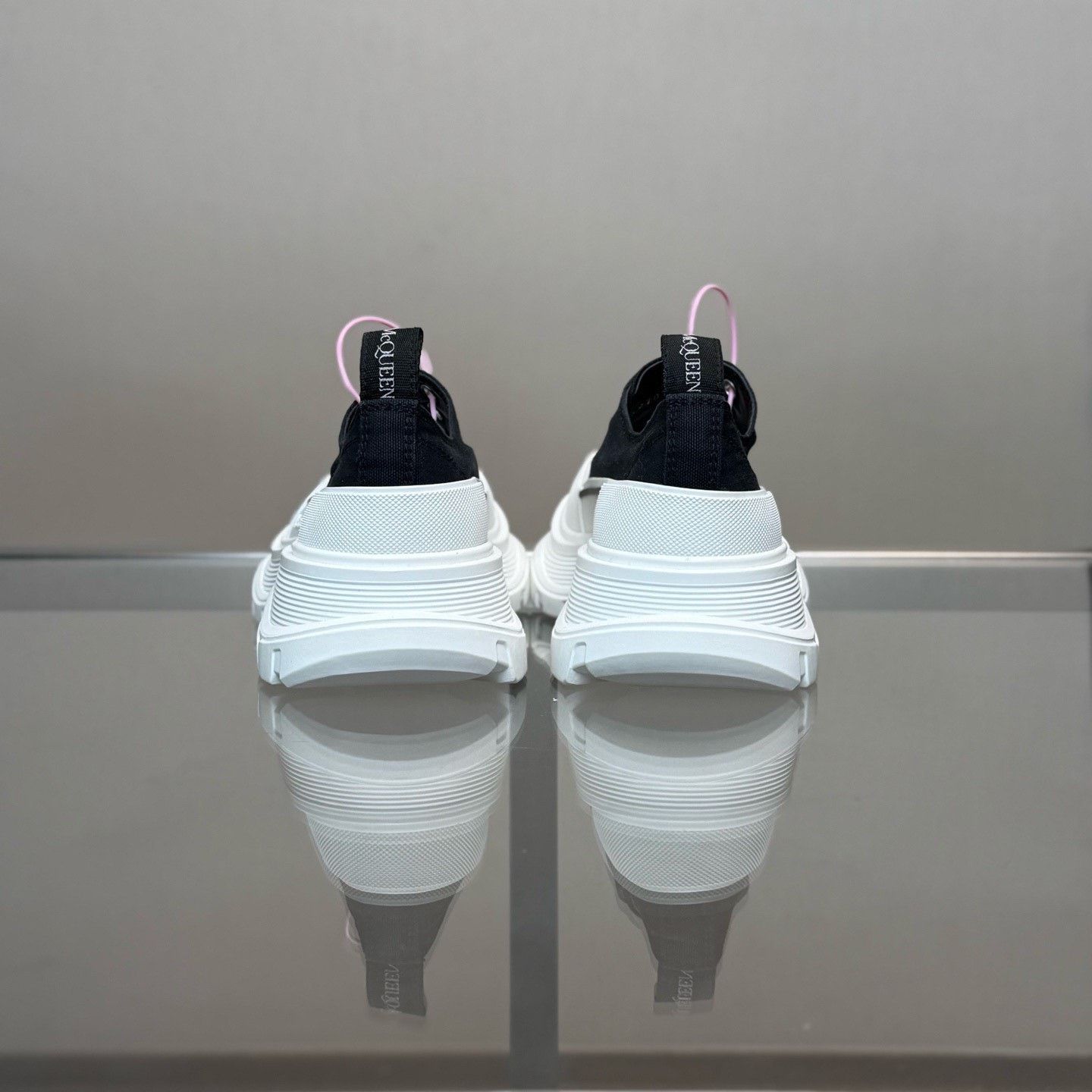Alexander McQueen Alexander McQueen Black White Canvas Martin Boots Size US 4.5 / IT 34.5 - 4 Thumbnail