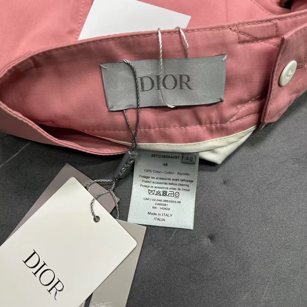 Dior Dior Men's Pink Cotton Satin Cargo Shorts Size US 32 / EU 48 - 7 Thumbnail