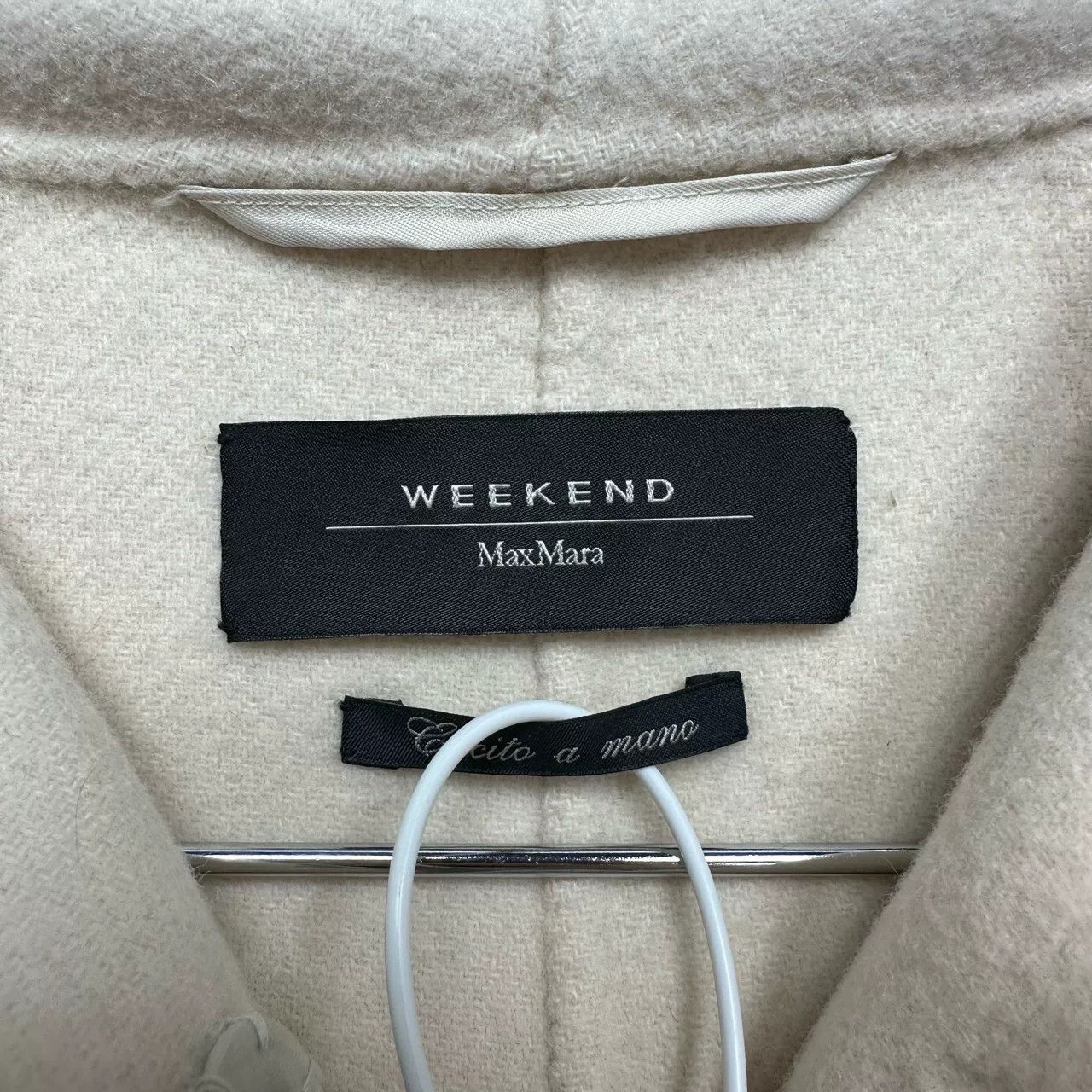 Max Mara MAXMARA Beige Double-Faced Cashmere Coat Size XS / US 0-2 / IT 36-38 - 3 Thumbnail