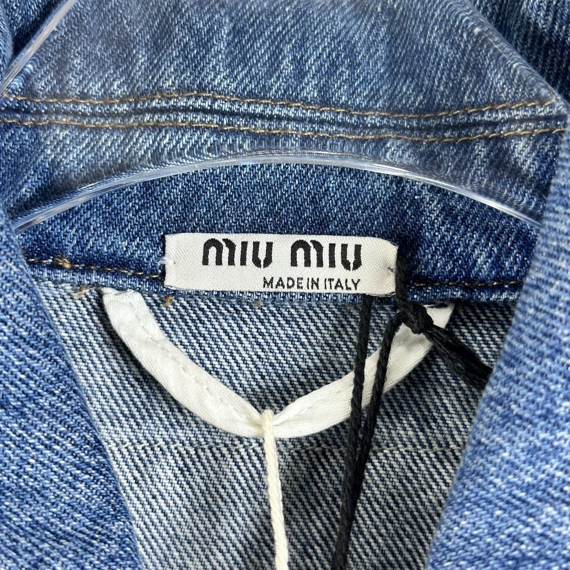 Miu Miu Miu Miu Pearl Button Denim Jacket Size XS / US 0-2 / IT 36-38 - 4 Thumbnail