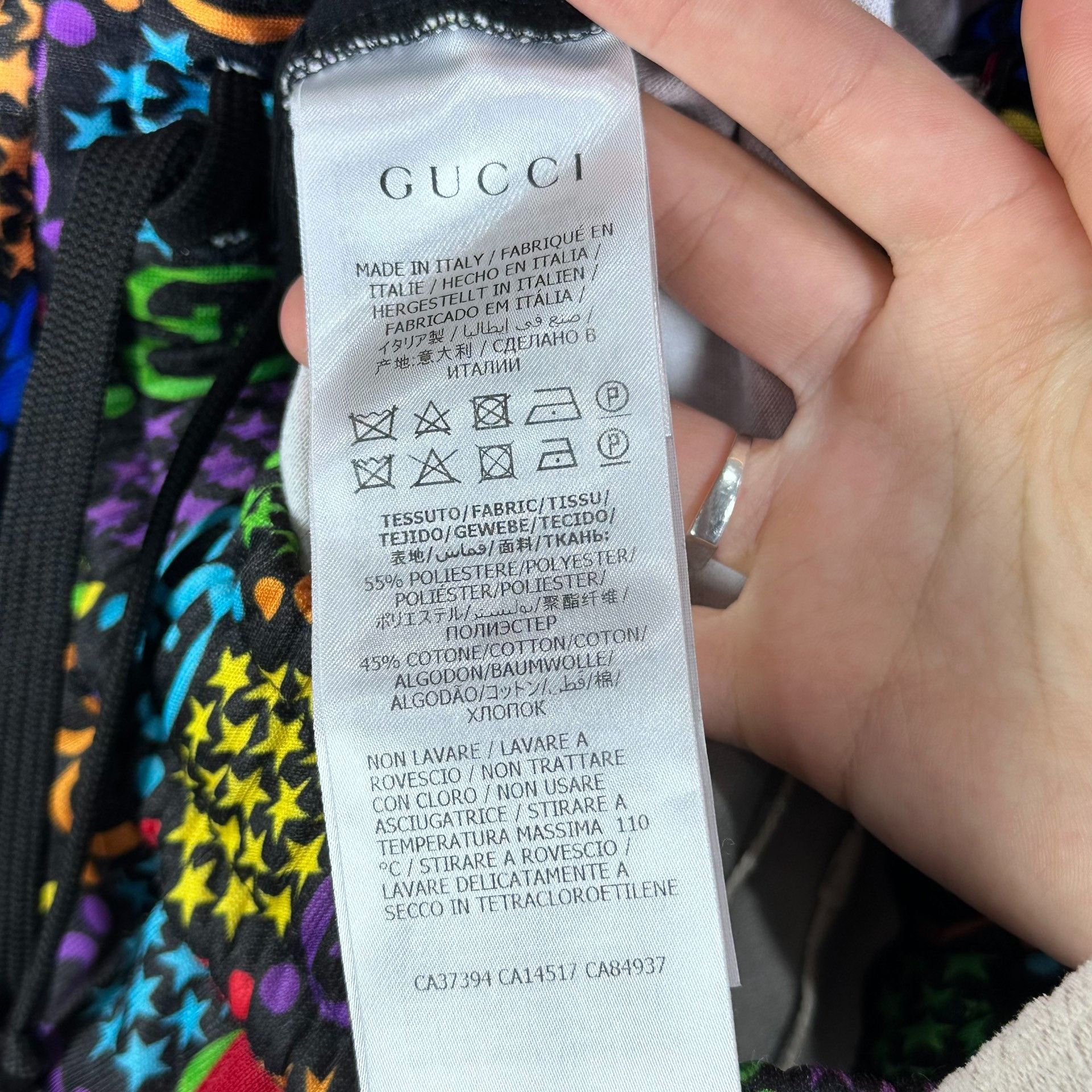 Gucci Gucci Rainbow Logo Shorts Size 22" - 8 Thumbnail