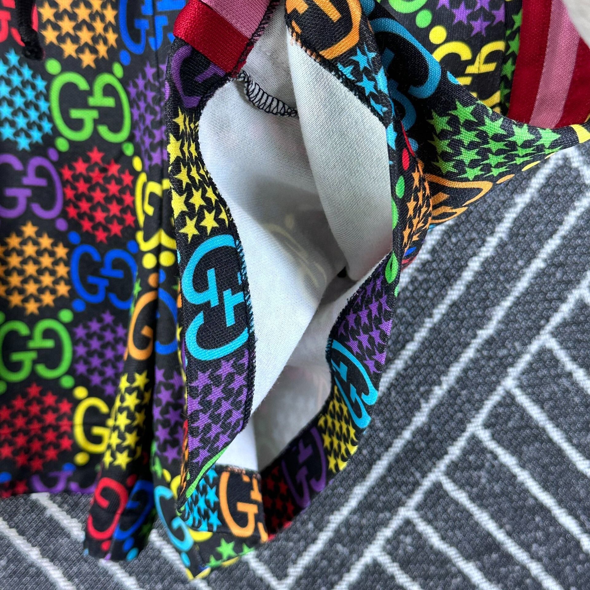 Gucci Gucci Rainbow Logo Shorts Size 22" - 3 Thumbnail