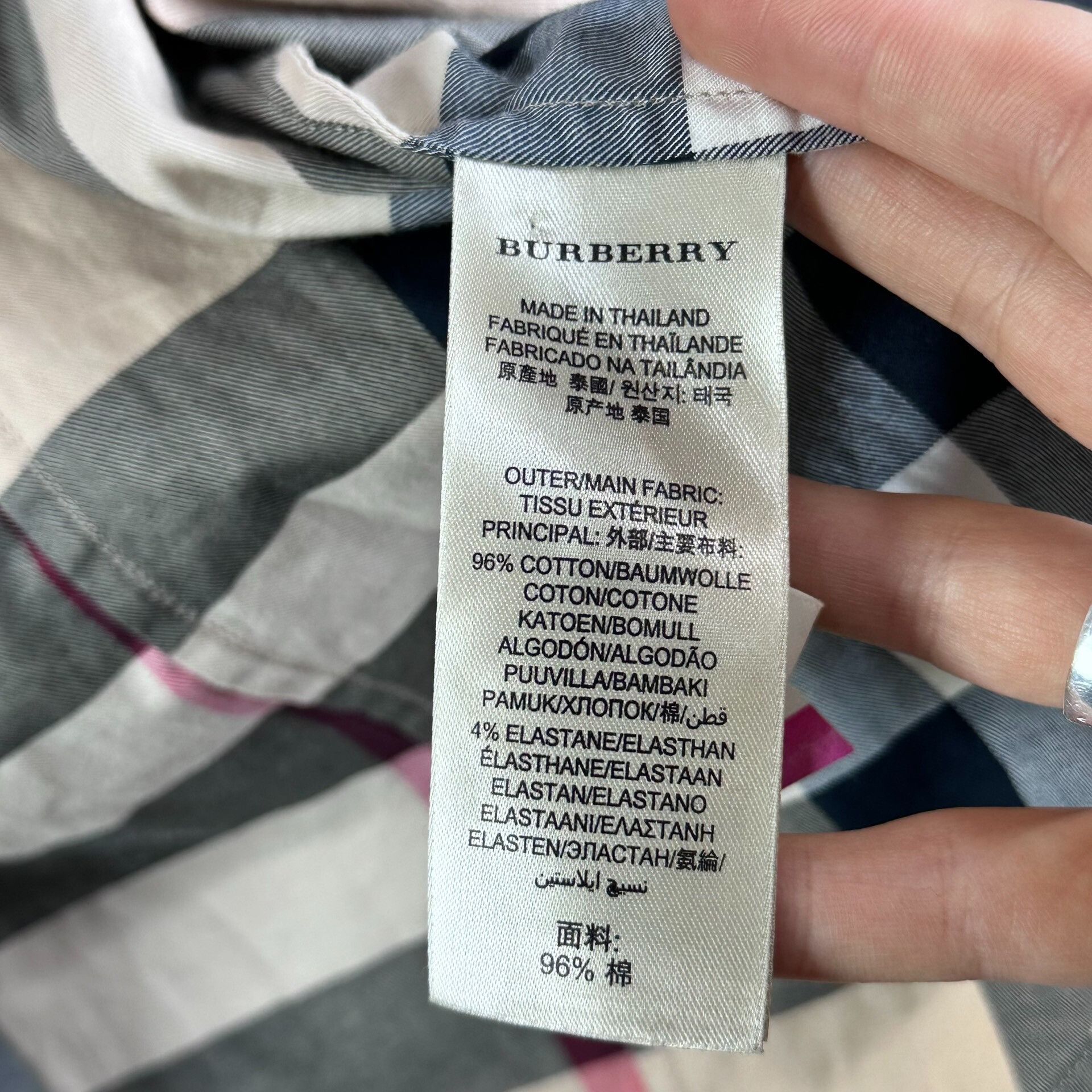 Burberry Burberry Check Long-Sleeve Shirt Size XS / US 0-2 / IT 36-38 - 8 Thumbnail