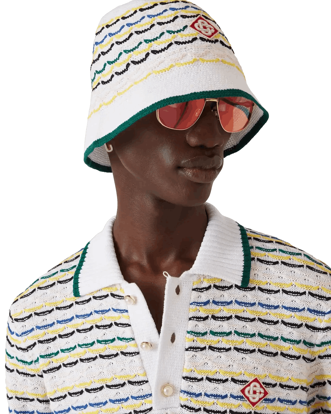 Casablanca Tuck Stitch Hat Size ONE SIZE - 2 Thumbnail