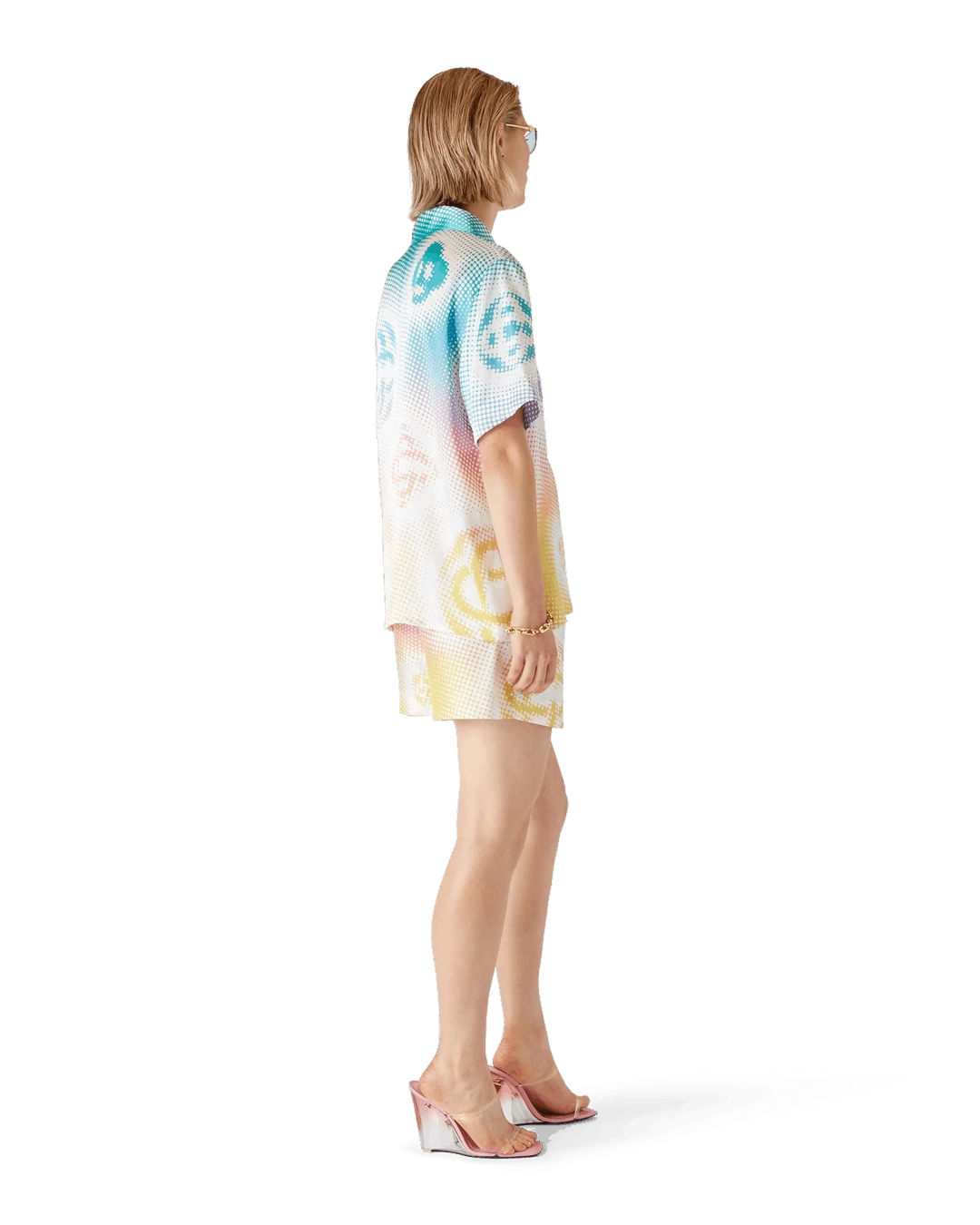 Casablanca Halftone Logo Cuban Collar SS Shirt Size US XS / EU 42 / 0 - 4 Thumbnail