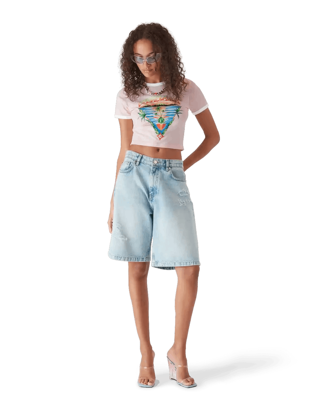 Casablanca Innocence Triangle Baby Tee Size US S / EU 44-46 / 1 - 2 Thumbnail