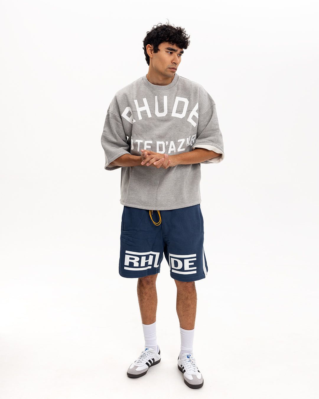 Rhude Champions Shorts Navy Vintage White Size US 36 / EU 52 - 5 Thumbnail