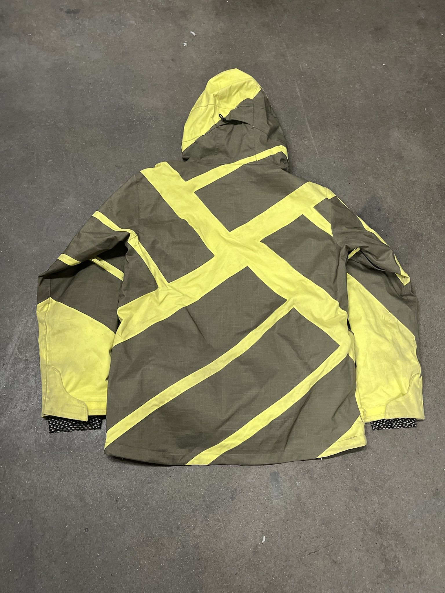 Burton × Vintage Vintage 2000s Ride Snowboards Olive Neon Ski Jacket Size Large Size US L / EU 52-54 / 3 - 2 Thumbnail