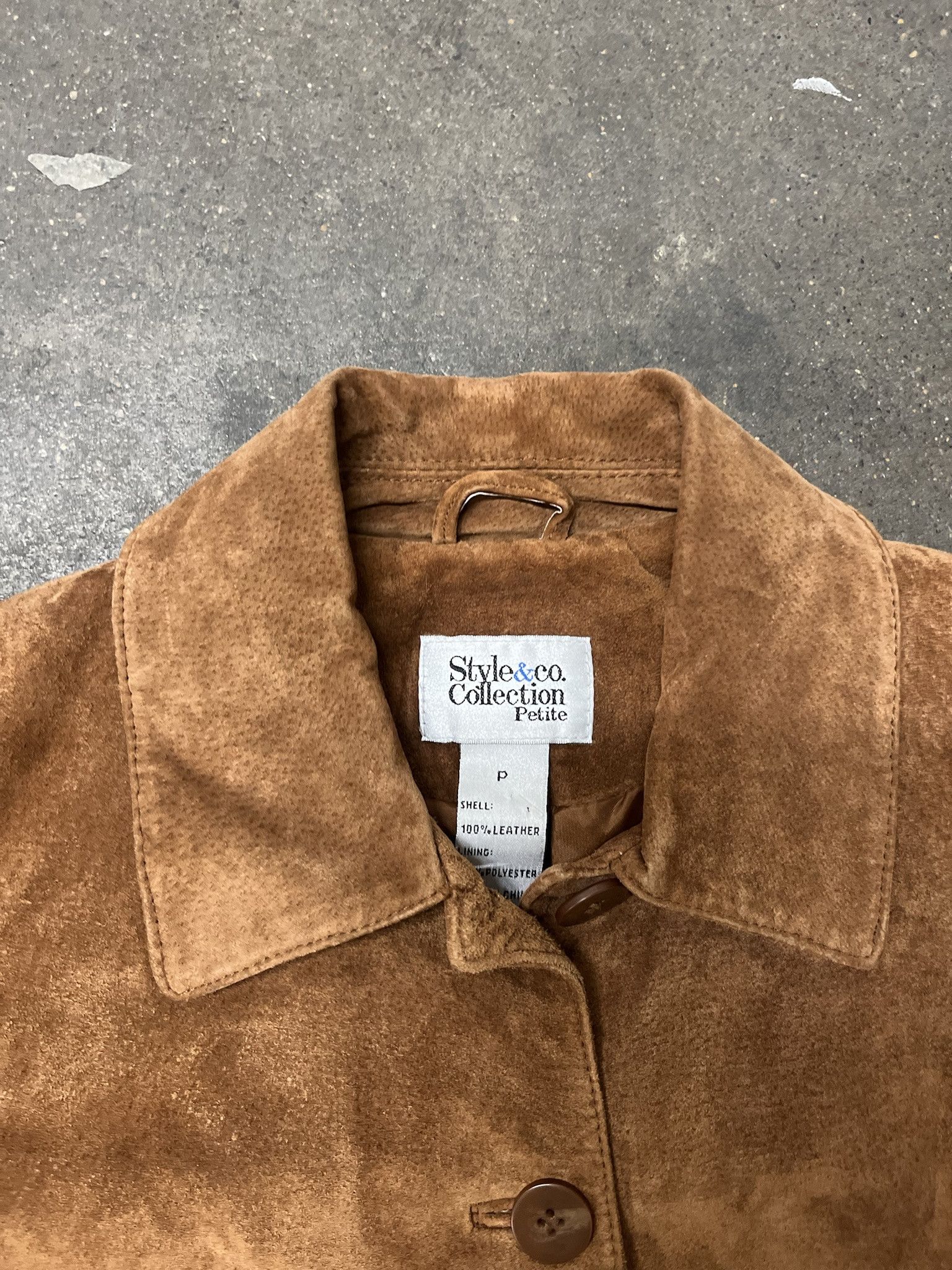 Leather × Vintage Vintage 2000s Style and Co Womens Suede Leather Jacket Size S Size US S / EU 44-46 / 1 - 2 Thumbnail
