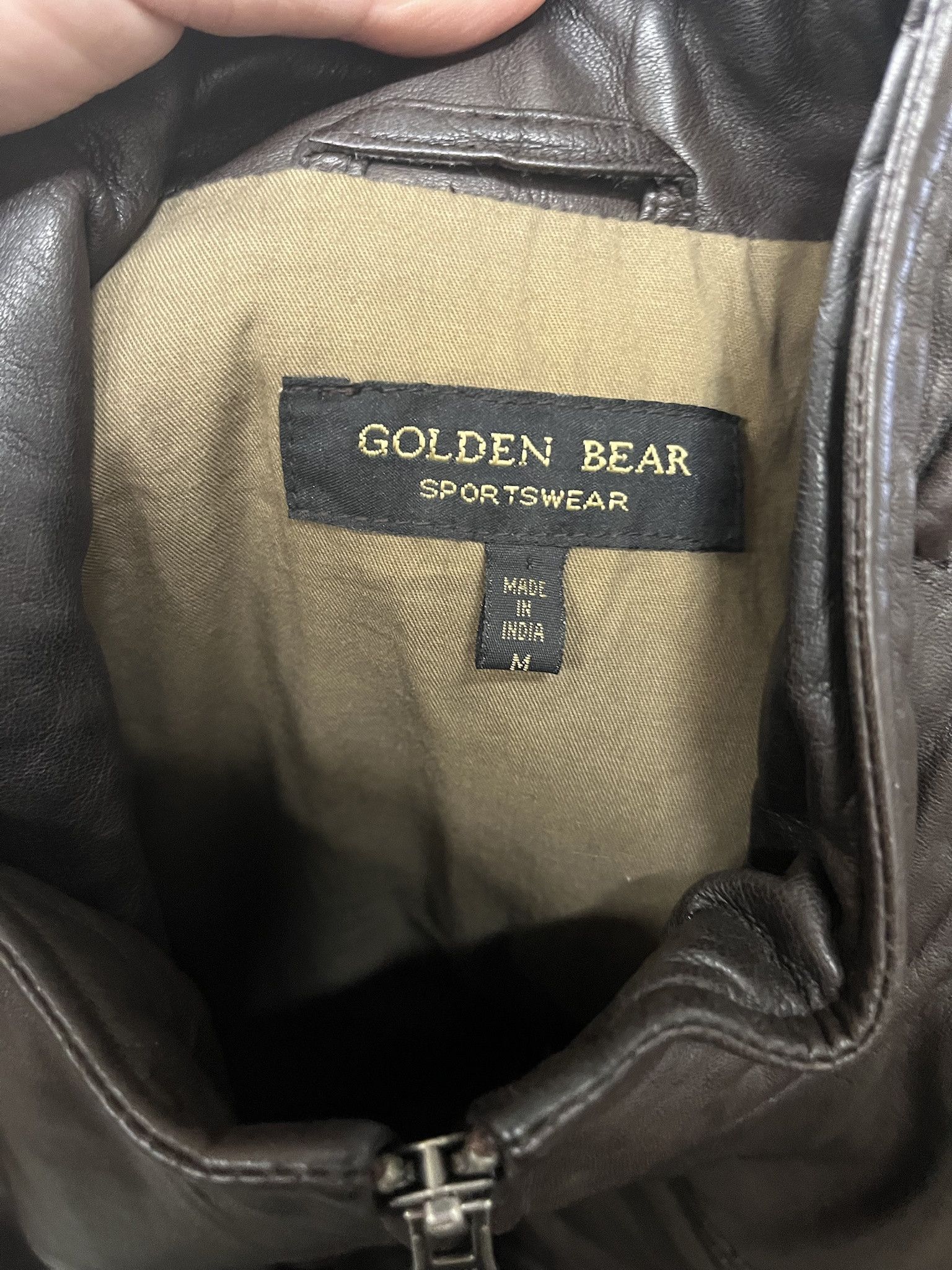 Golden Bear × Leather × Vintage Vintage 1990s Golden Bear Leather Vest Size M Size US M / EU 48-50 / 2 - 2 Thumbnail