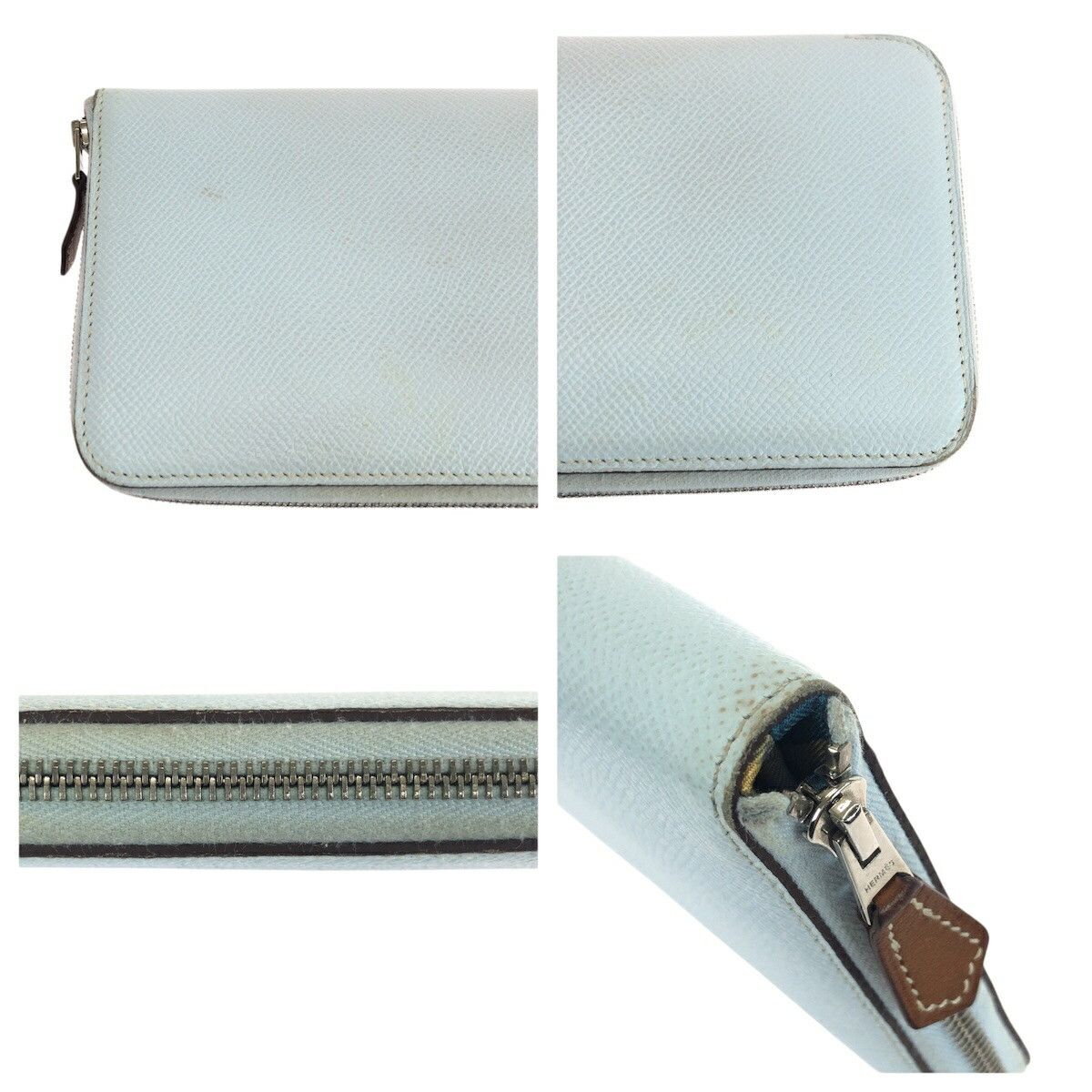 Hermes Hermes Hermes Azap Silk In Long Leather Wallet Leather Long Wallet Z DUTY FREE for USA Size ONE SIZE - 6 Thumbnail