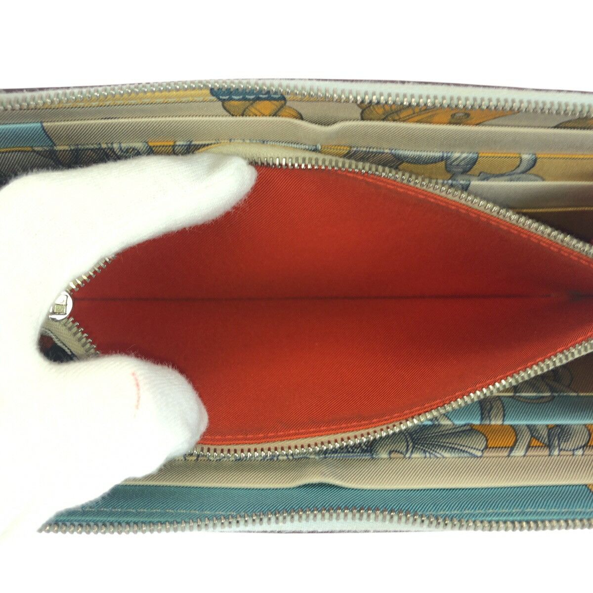 Hermes Hermes Hermes Azap Silk In Long Leather Wallet Leather Long Wallet Z DUTY FREE for USA Size ONE SIZE - 7 Thumbnail