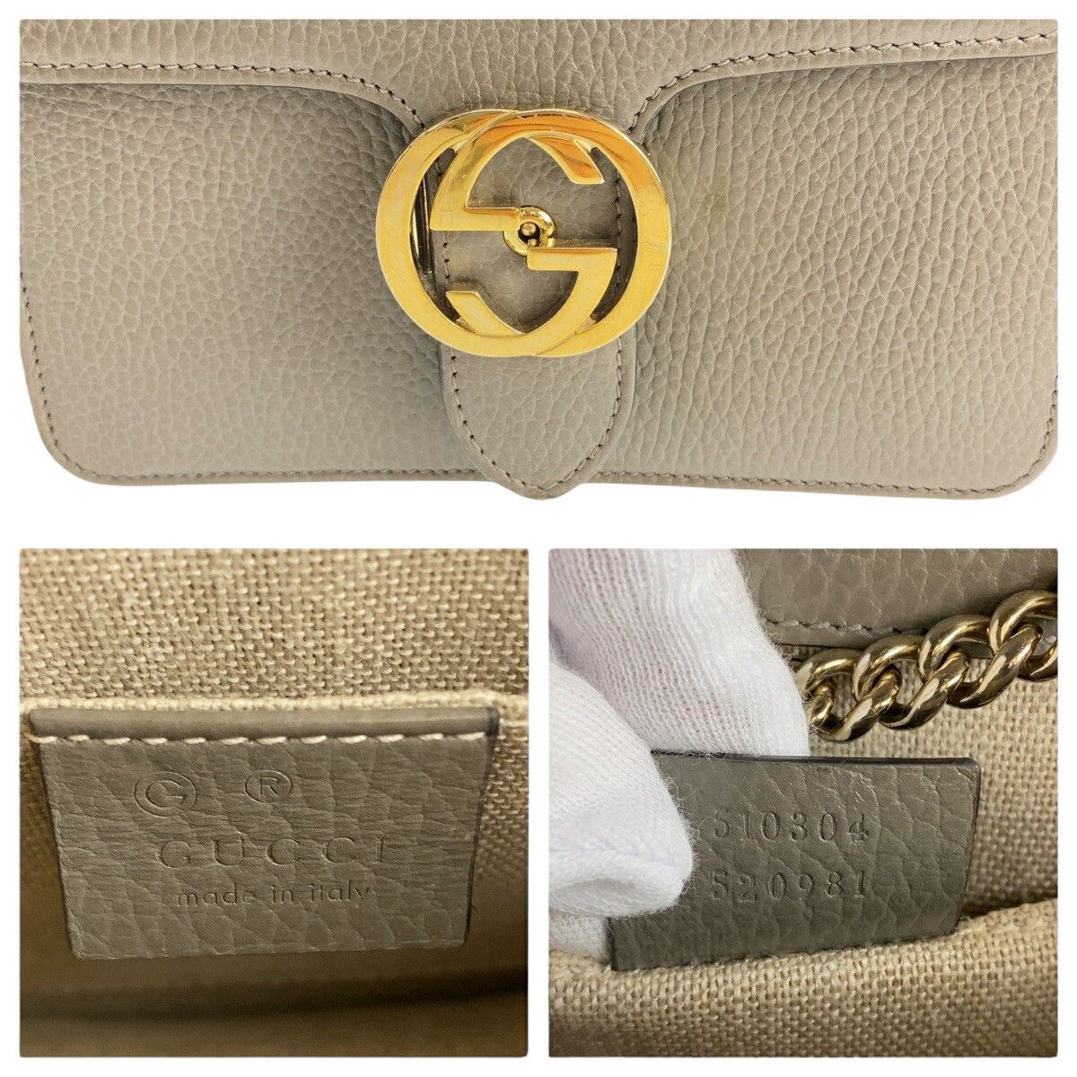 Gucci Gucci Gucci Interlocking G Leather Chain Shoulder Bag Leather Shoulder Bag 510304 DUTY FREE for USA Size ONE SIZE - 5 Thumbnail