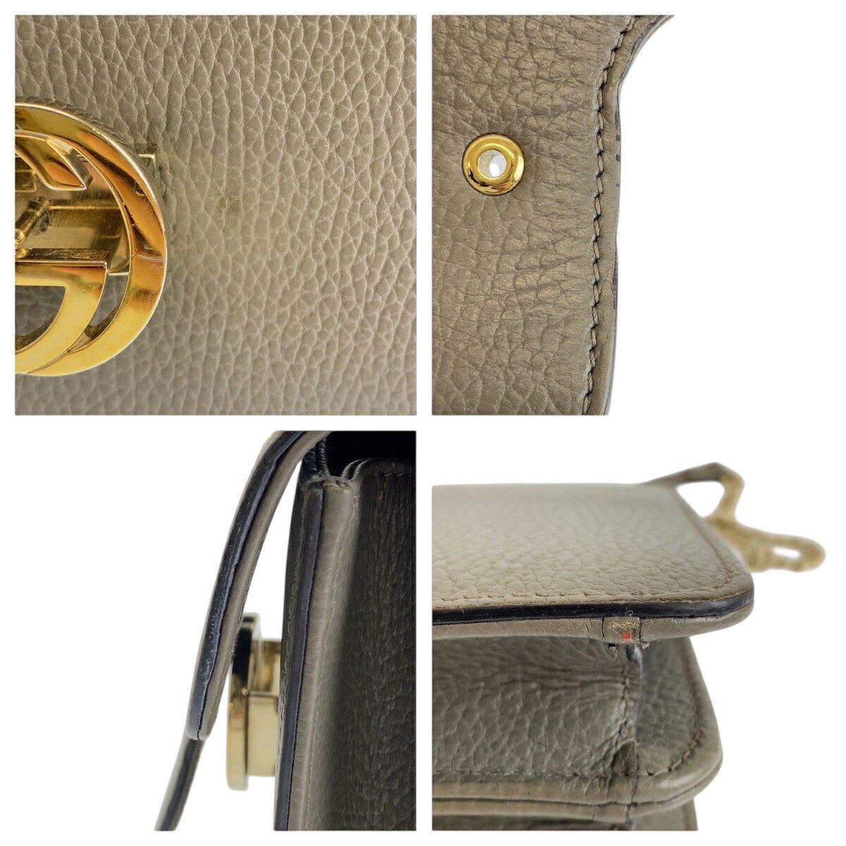 Gucci Gucci Gucci Interlocking G Leather Chain Shoulder Bag Leather Shoulder Bag 510304 DUTY FREE for USA Size ONE SIZE - 6 Thumbnail