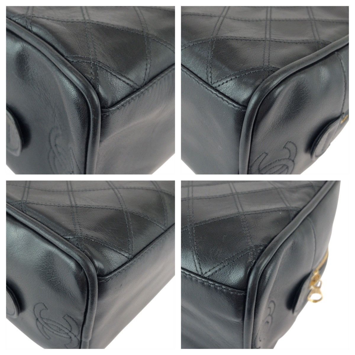 Chanel Chanel Chanel Bicolore Leather Pouch Leather Vanity Bag DUTY FREE for USA Size ONE SIZE - 3 Thumbnail