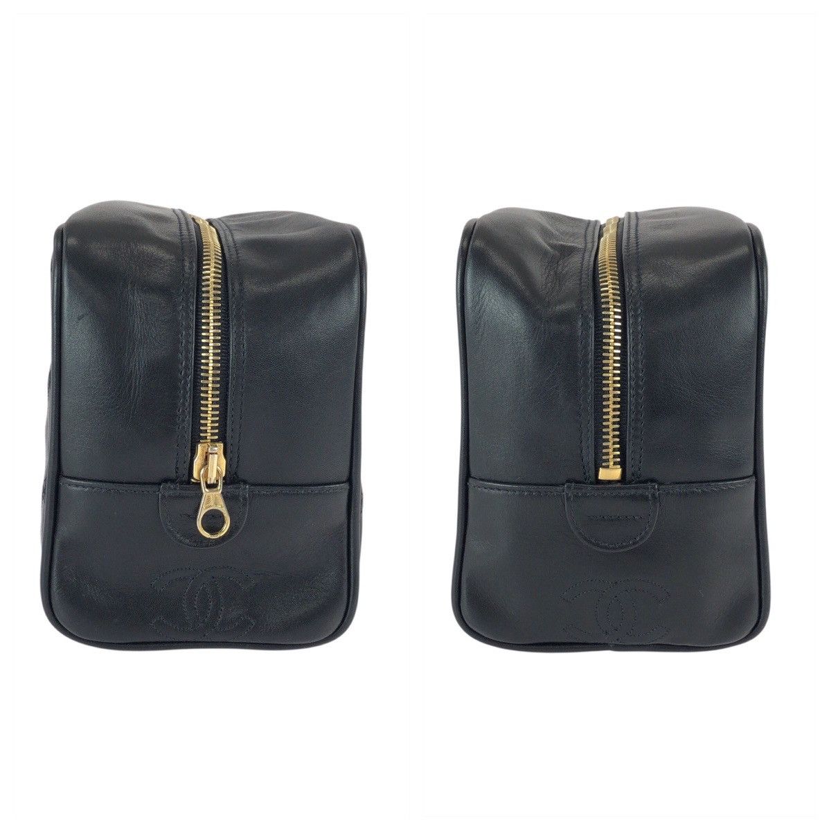 Chanel Chanel Chanel Bicolore Leather Pouch Leather Vanity Bag DUTY FREE for USA Size ONE SIZE - 7 Thumbnail
