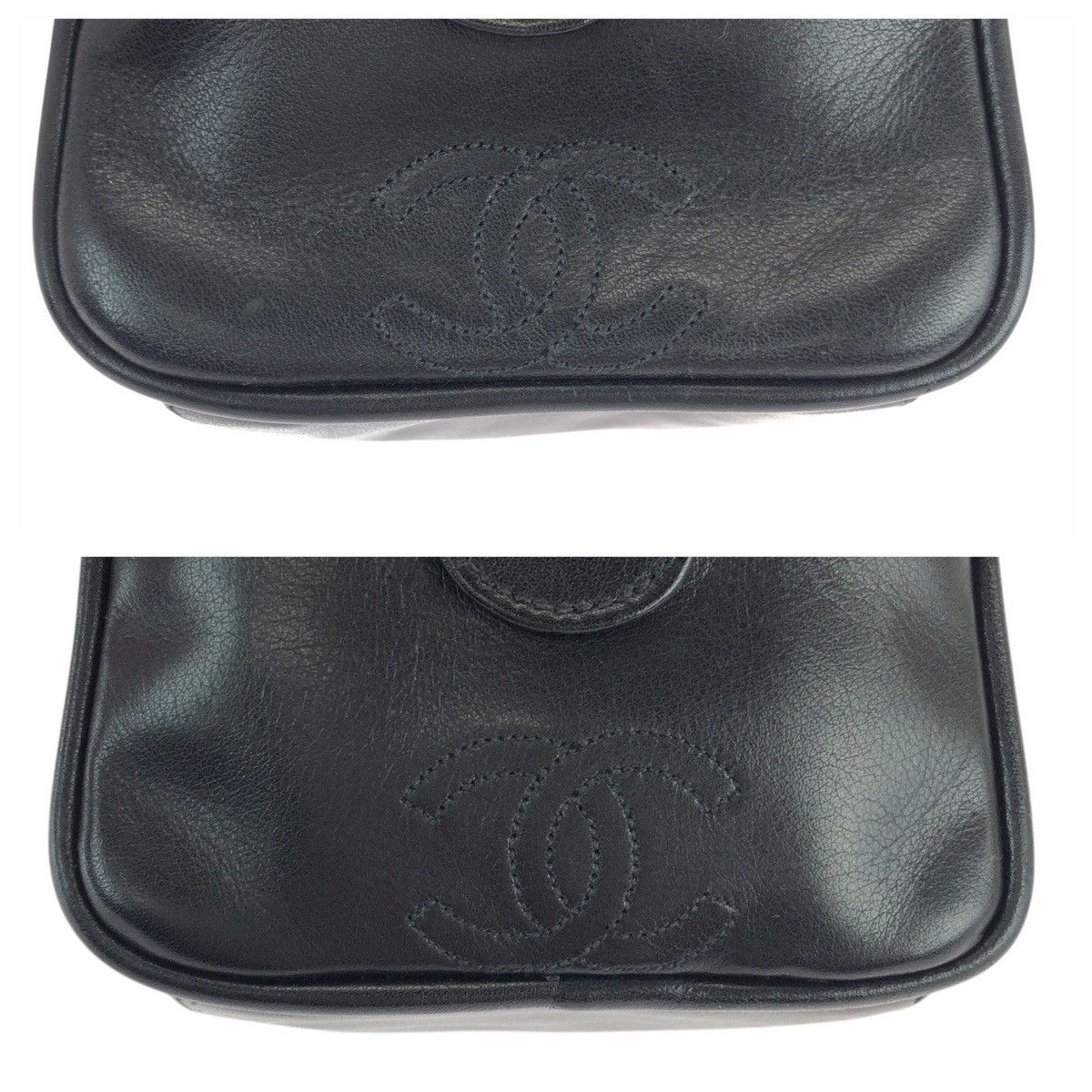 Chanel Chanel Chanel Bicolore Leather Pouch Leather Vanity Bag DUTY FREE for USA Size ONE SIZE - 5 Thumbnail