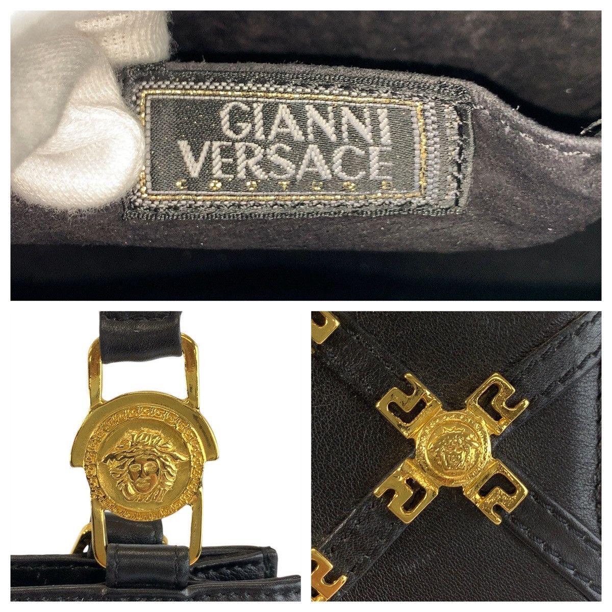 Versace Versace Versace Medusa Leather Shoulder Bag Leather Shoulder Bag DUTY FREE for USA Size ONE SIZE - 3 Thumbnail