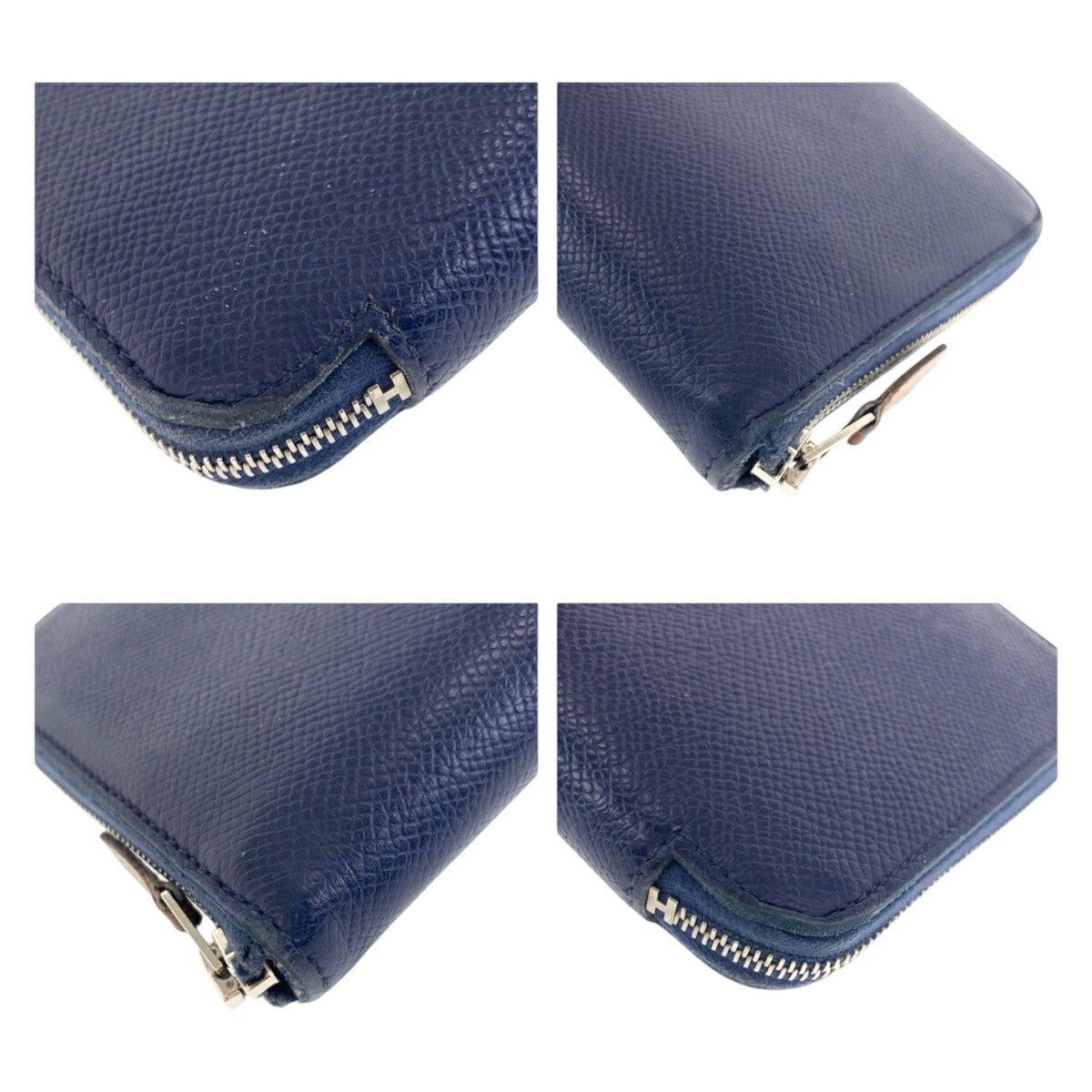 Hermes Hermes Hermès Azap Long Silk'in Veau Epsom Long Wallet Leather Long Wallet Stamp D DUTY FREE for USA Size ONE SIZE - 4 Thumbnail