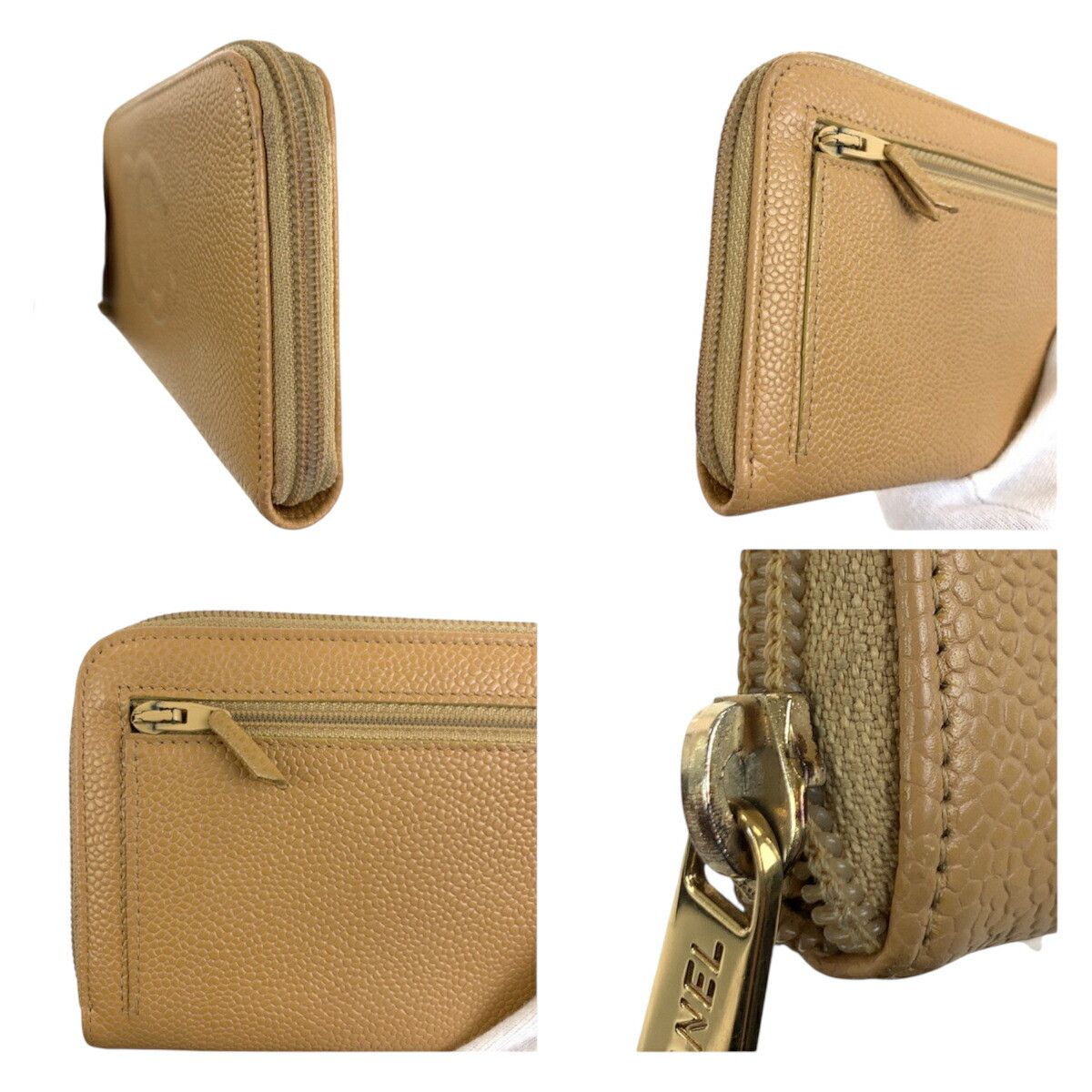 Chanel Chanel CHANEL Coco Mark Caviar Skin Long Wallet Leather Long Wallet DUTY FREE for USA Size ONE SIZE - 6 Thumbnail