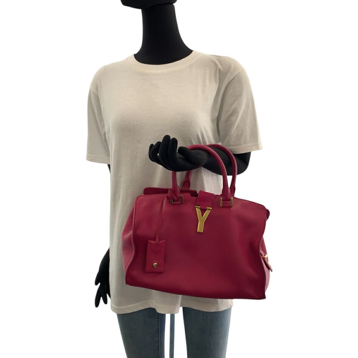 Yves Saint Laurent Yves Saint Laurent Saint Laurent Paris Cabas Chyc leather 2way bag Leather Shoulder Bag 311210BJ50J5514 DUTY FREE for USA Size ONE SIZE - 7 Thumbnail