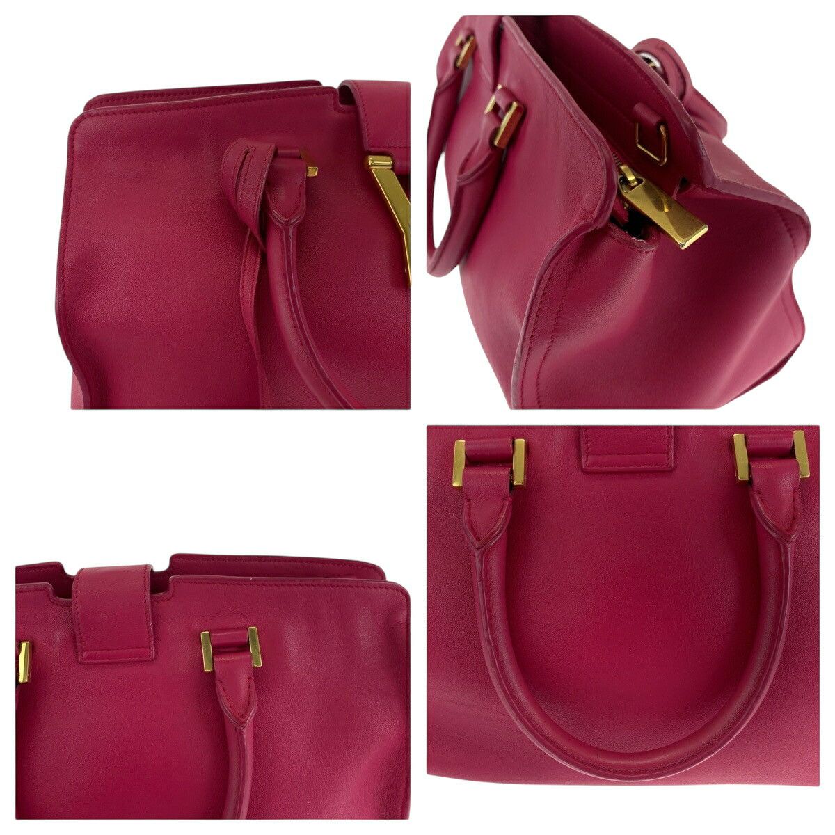 Yves Saint Laurent Yves Saint Laurent Saint Laurent Paris Cabas Chyc leather 2way bag Leather Shoulder Bag 311210BJ50J5514 DUTY FREE for USA Size ONE SIZE - 6 Thumbnail