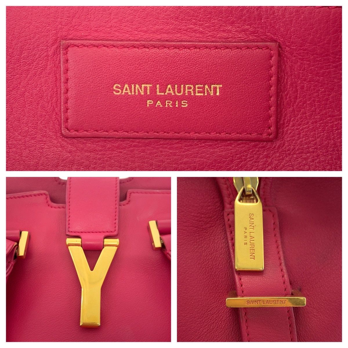 Yves Saint Laurent Yves Saint Laurent Saint Laurent Paris Cabas Chyc leather 2way bag Leather Shoulder Bag 311210BJ50J5514 DUTY FREE for USA Size ONE SIZE - 4 Thumbnail