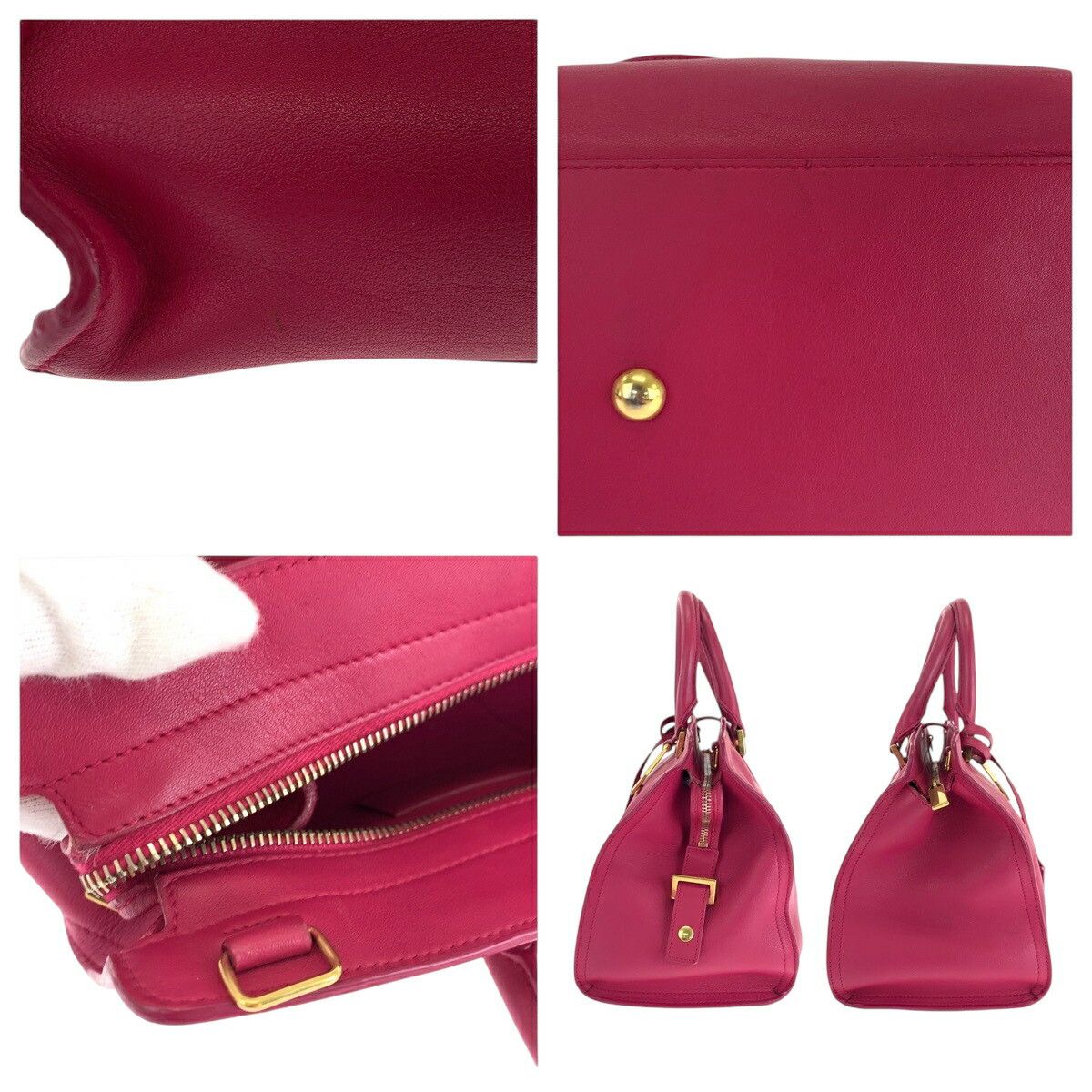 Yves Saint Laurent Yves Saint Laurent Saint Laurent Paris Cabas Chyc leather 2way bag Leather Shoulder Bag 311210BJ50J5514 DUTY FREE for USA Size ONE SIZE - 8 Thumbnail