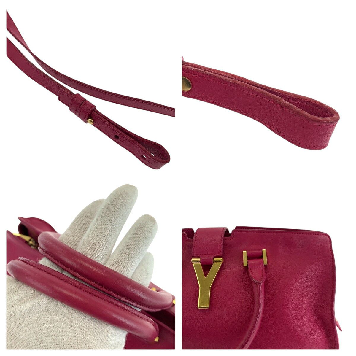 Yves Saint Laurent Yves Saint Laurent Saint Laurent Paris Cabas Chyc leather 2way bag Leather Shoulder Bag 311210BJ50J5514 DUTY FREE for USA Size ONE SIZE - 5 Thumbnail