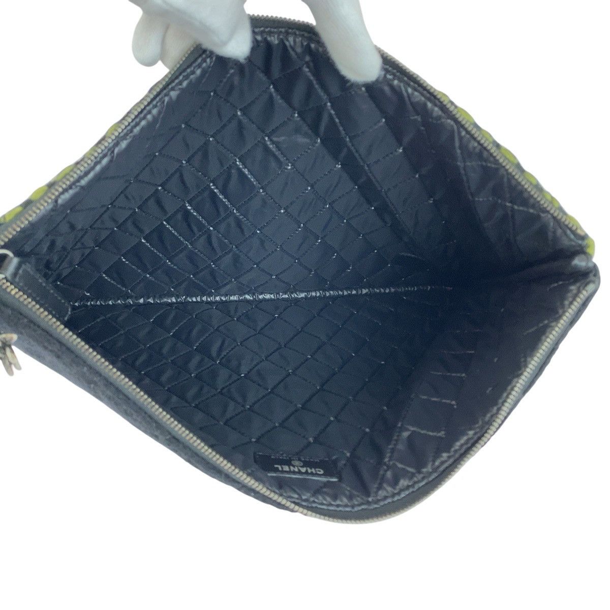 Chanel Chanel Chanel Tweed Clutch Bag Textile Clutch Bag DUTY FREE for USA Size ONE SIZE - 8 Thumbnail