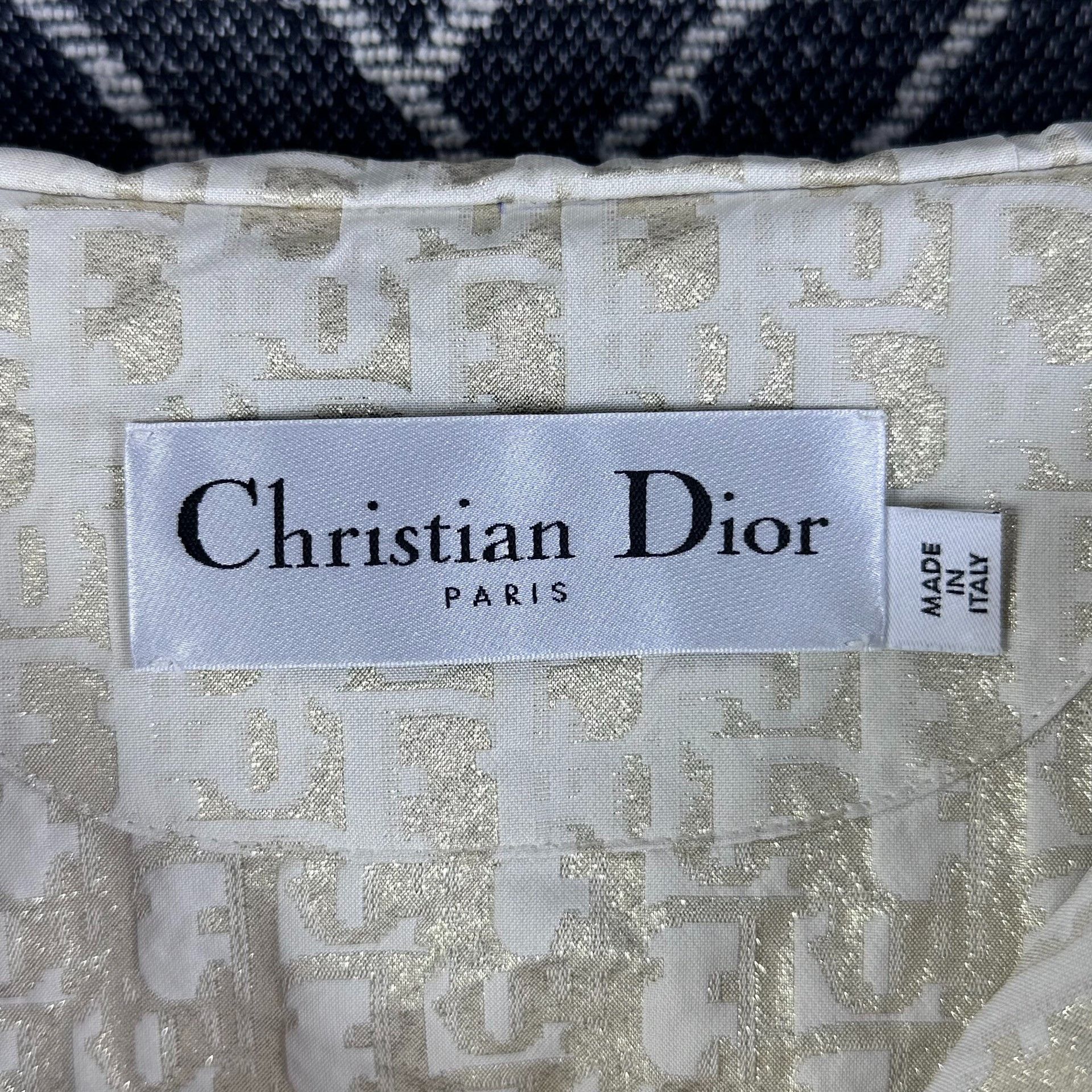 Dior Dior Gold Monogram Half-Zip Jacket Size XS / US 0-2 / IT 36-38 - 7 Thumbnail