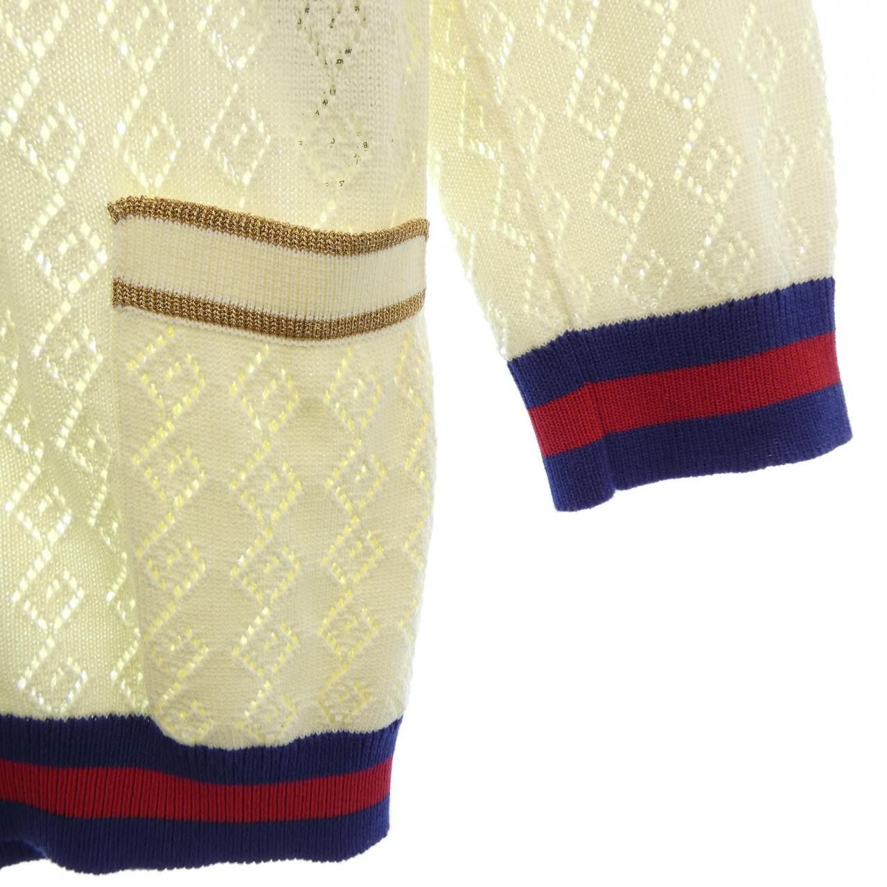 Gucci Gucci Gucci Knit Cardigan Textile Tops 753682XKDGG DUTY FREE for USA Size ONE SIZE - 6 Thumbnail