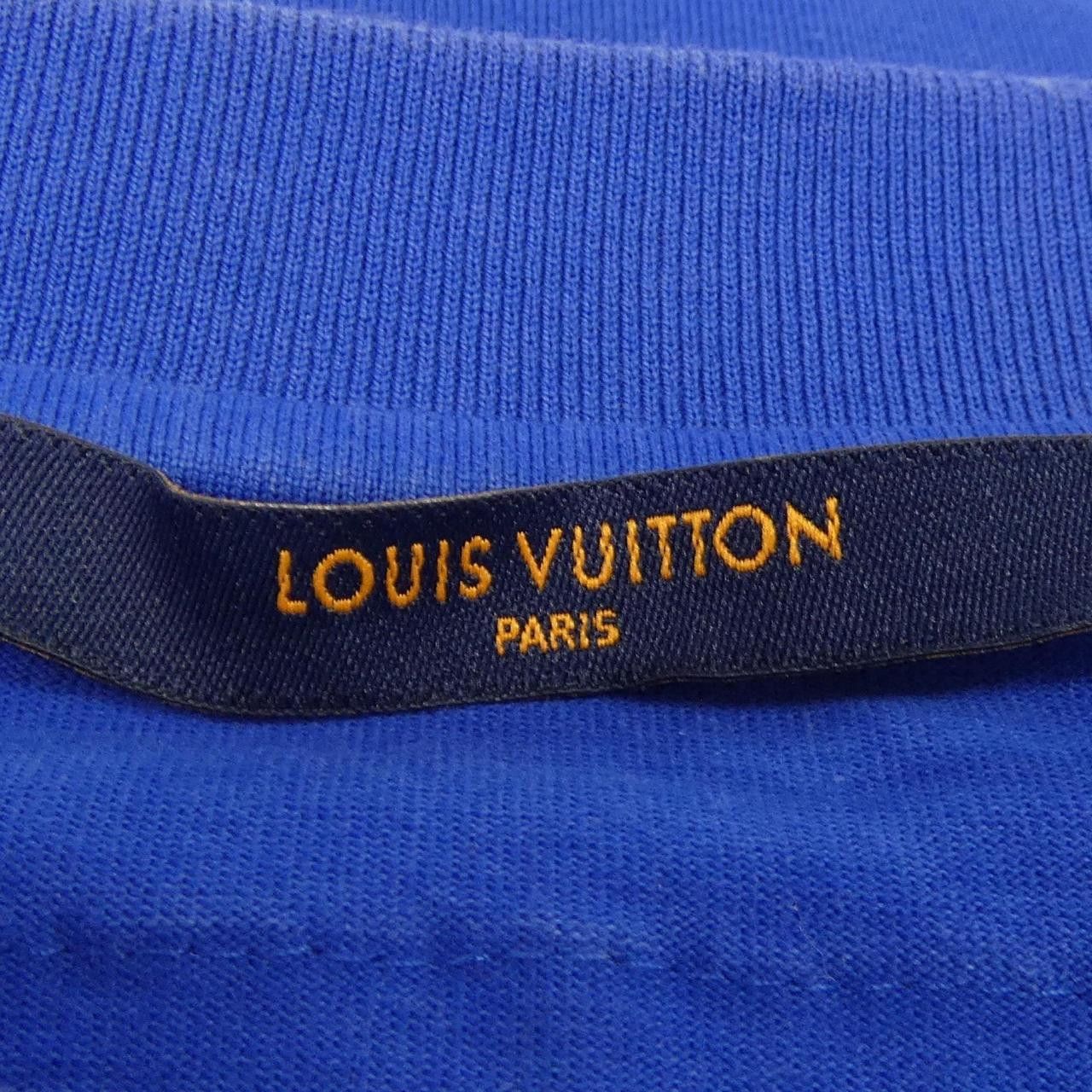 Louis Vuitton Louis Vuitton Louis Vuitton Embossed LV Cotton T Shirt Textile T-Shirts HNY55WDT3 DUTY FREE for USA Size ONE SIZE - 4 Thumbnail