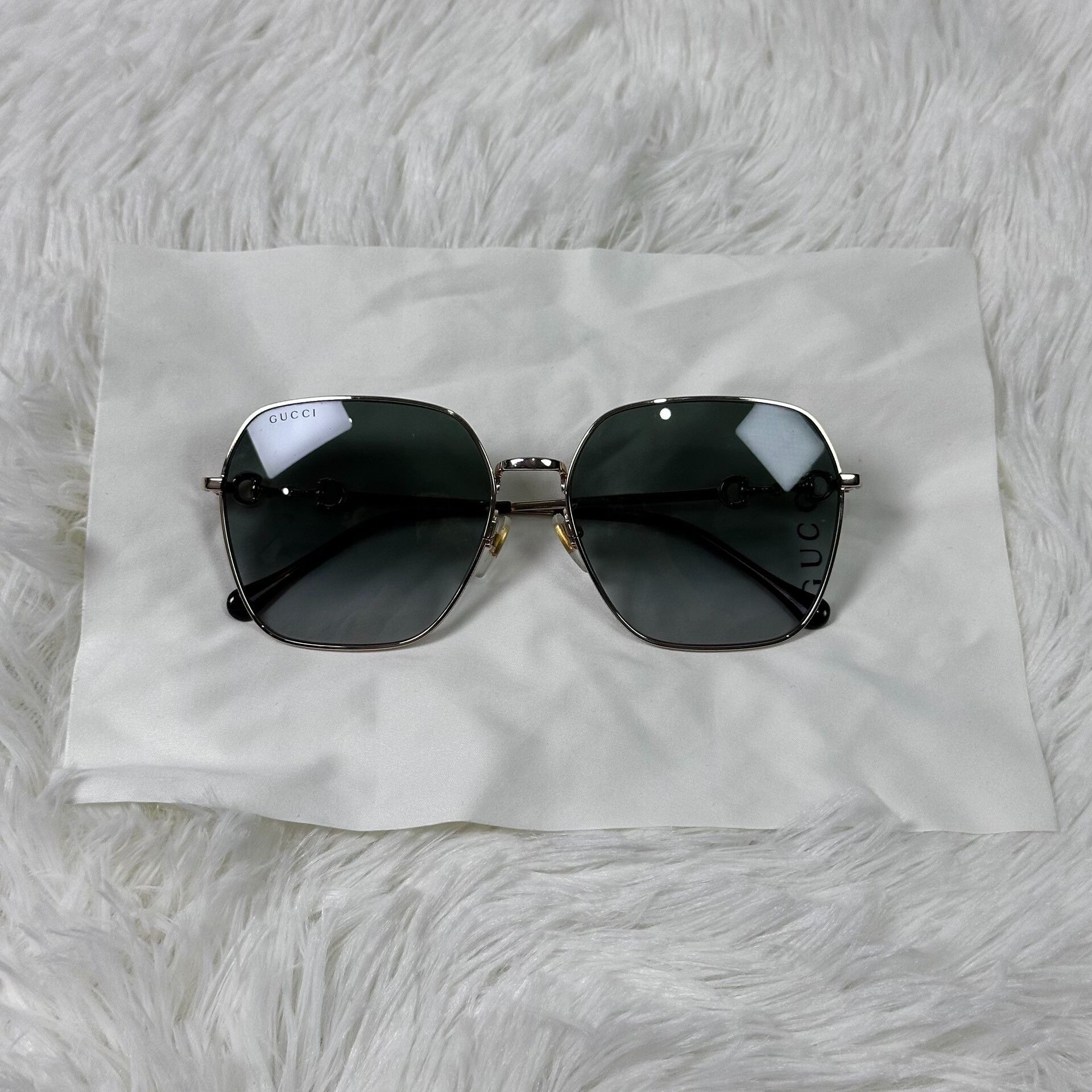 Gucci Gucci Square Metal Sunglasses Size ONE SIZE - 2 Thumbnail