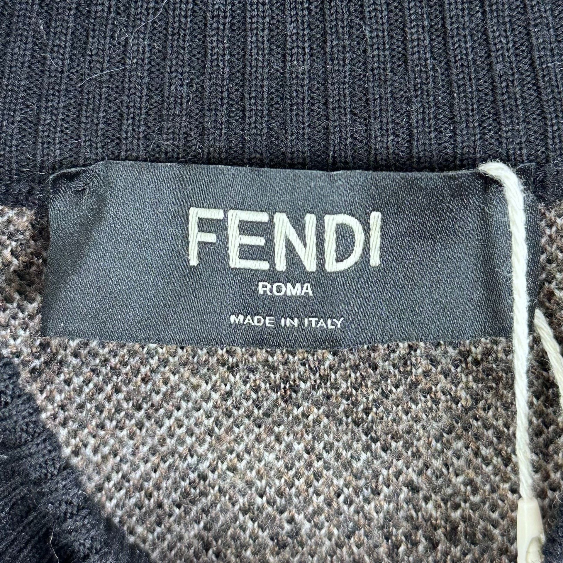 Fendi Fendi Classic Double F Logo Wool Sweater Size US M / EU 48-50 / 2 - 6 Thumbnail