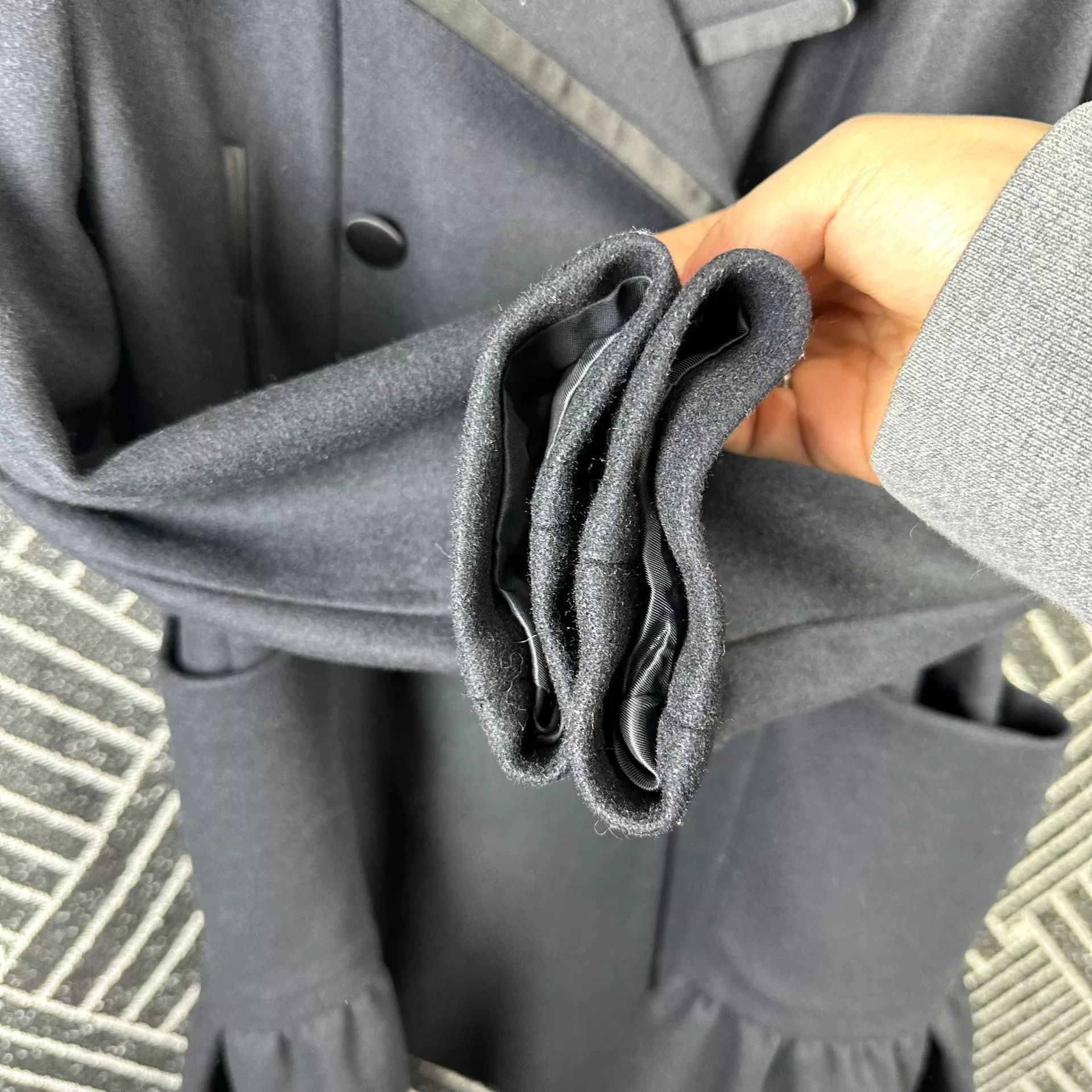 Miu Miu Miu Miu Ruffled Wool Coat Size M / US 6-8 / IT 42-44 - 4 Thumbnail