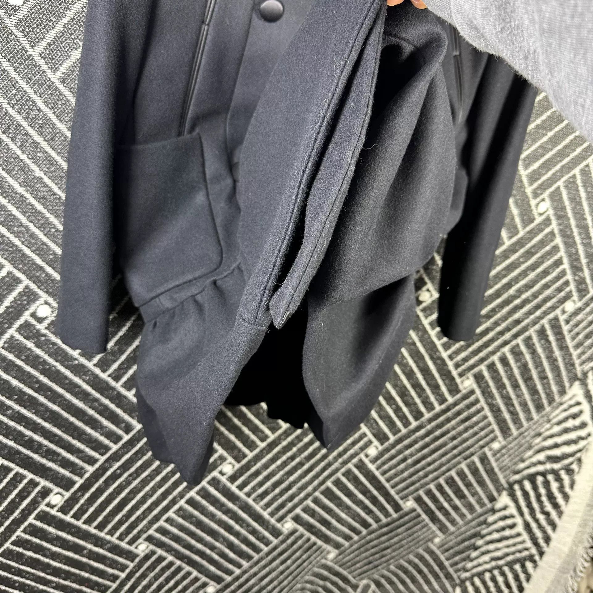 Miu Miu Miu Miu Ruffled Wool Coat Size M / US 6-8 / IT 42-44 - 5 Thumbnail