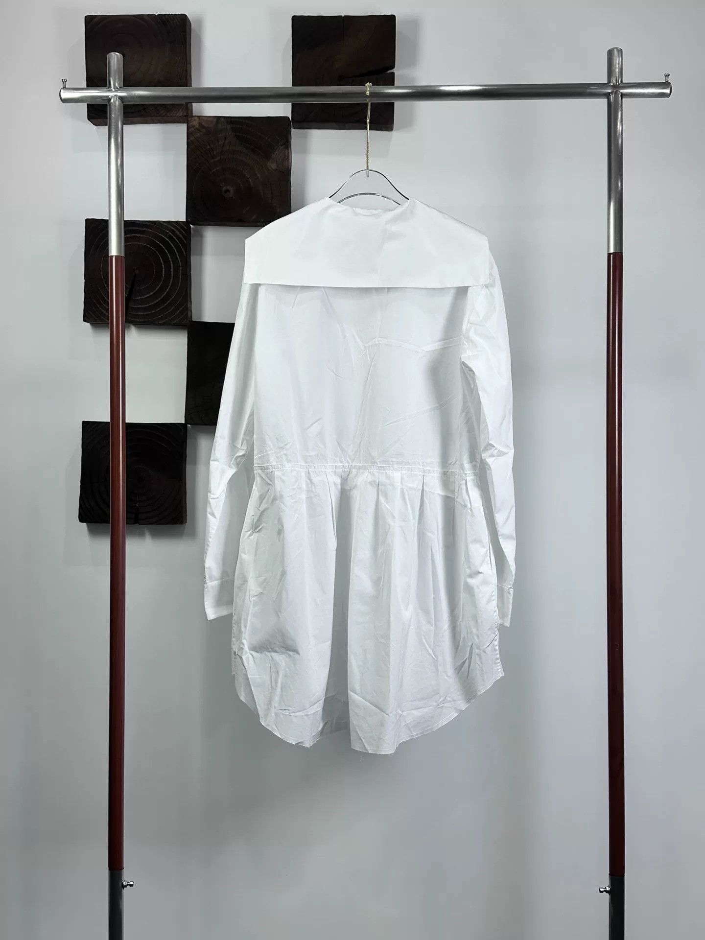 Miu Miu MIU MIU SS24 Logo Embroidered Sailor Collar Dress Size XS / US 0-2 / IT 36-38 - 2 Thumbnail