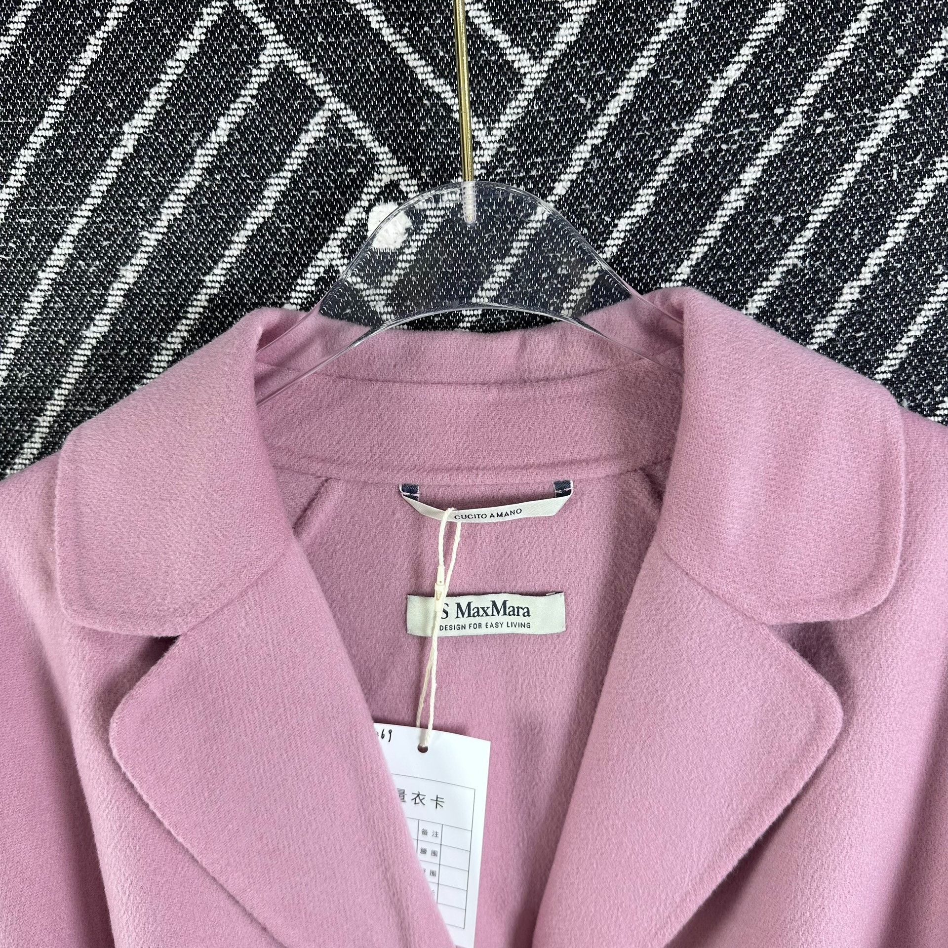 Max Mara MaxMara ARONA Pink Wool Coat Size S / US 4 / IT 40 - 8 Thumbnail