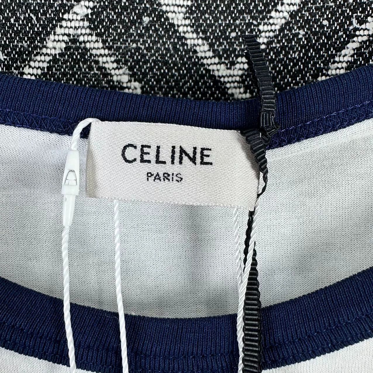Celine Celine Heart Logo Contrast T-Shirt Size L / US 10 / IT 46 - 3 Thumbnail