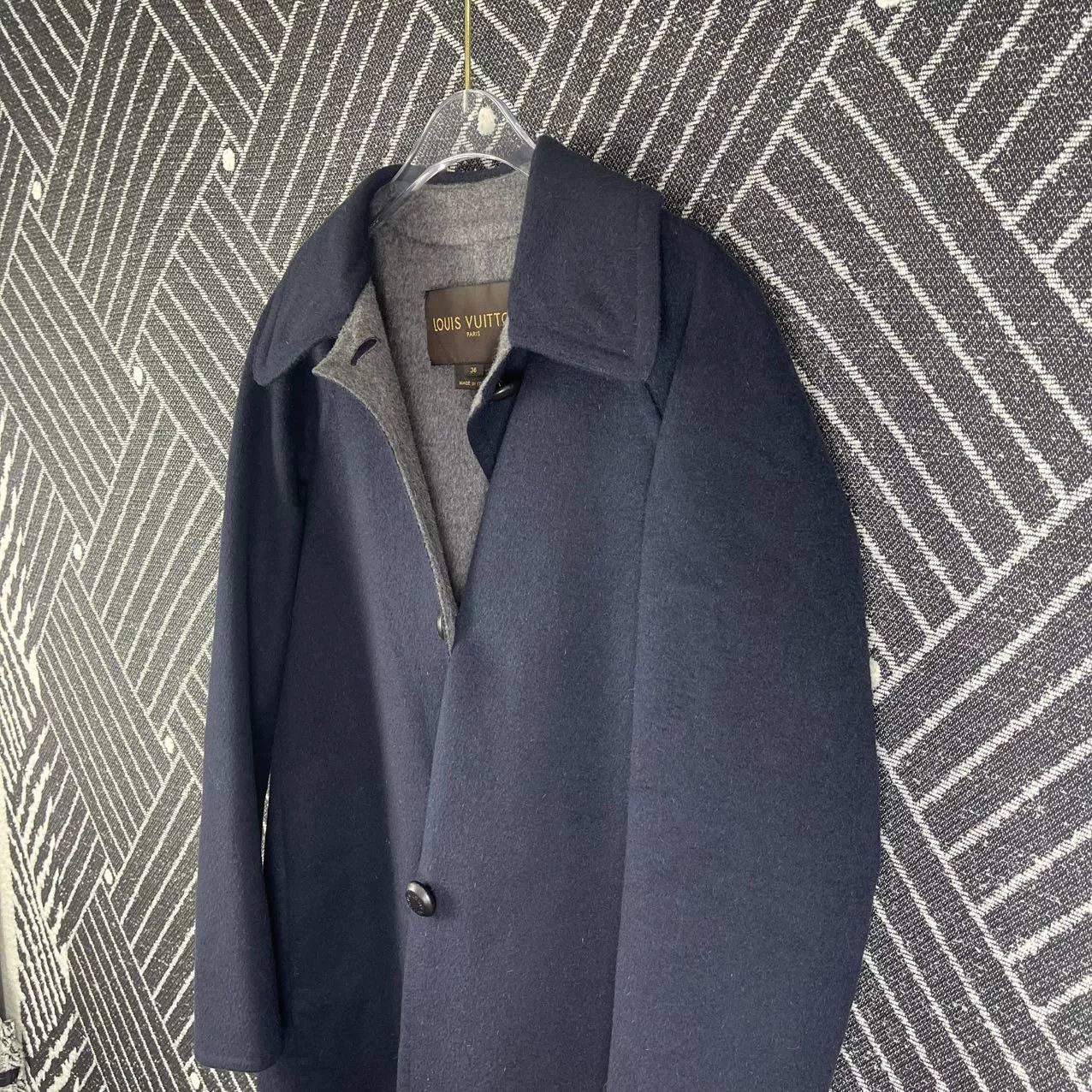 Louis Vuitton Louis Vuitton Navy Wool Coat Size XS / US 0-2 / IT 36-38 - 8 Thumbnail